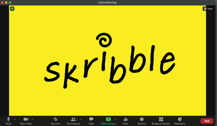 Skribble Workmark in use