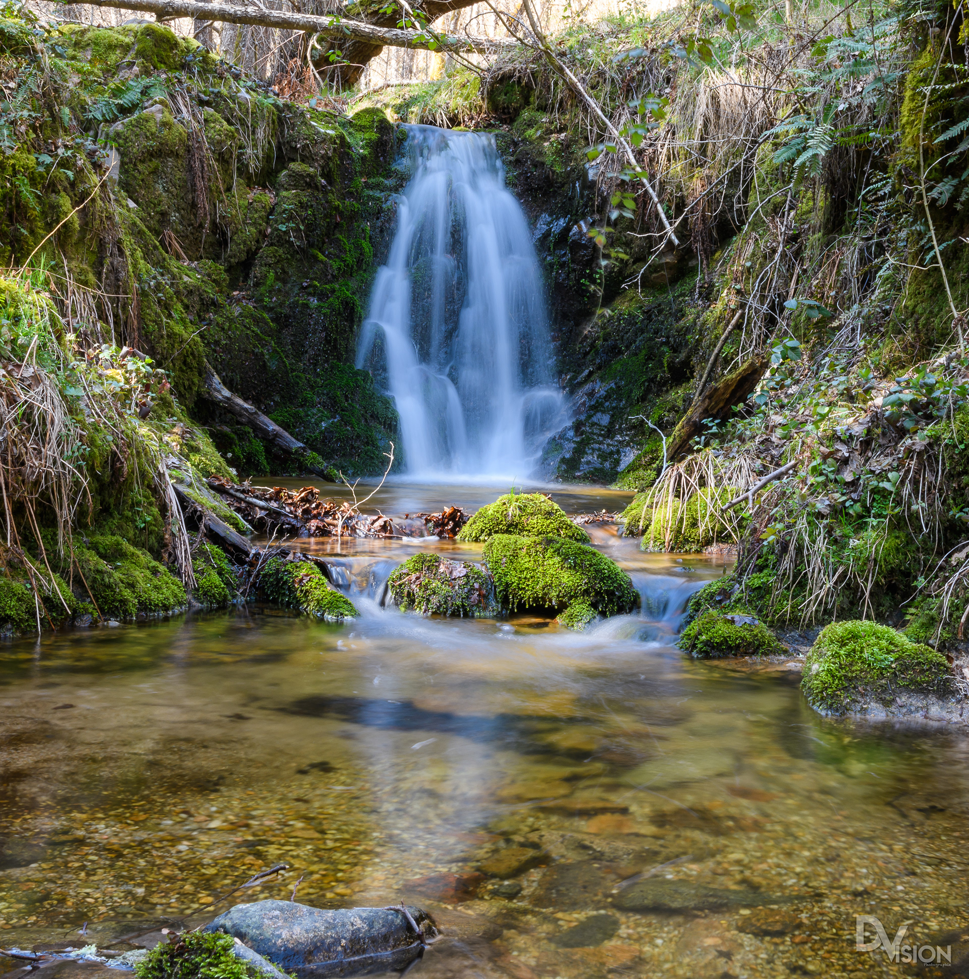 Chute d'eau près de BELLEVUE LA MONTAGNE ( Haute Loire )