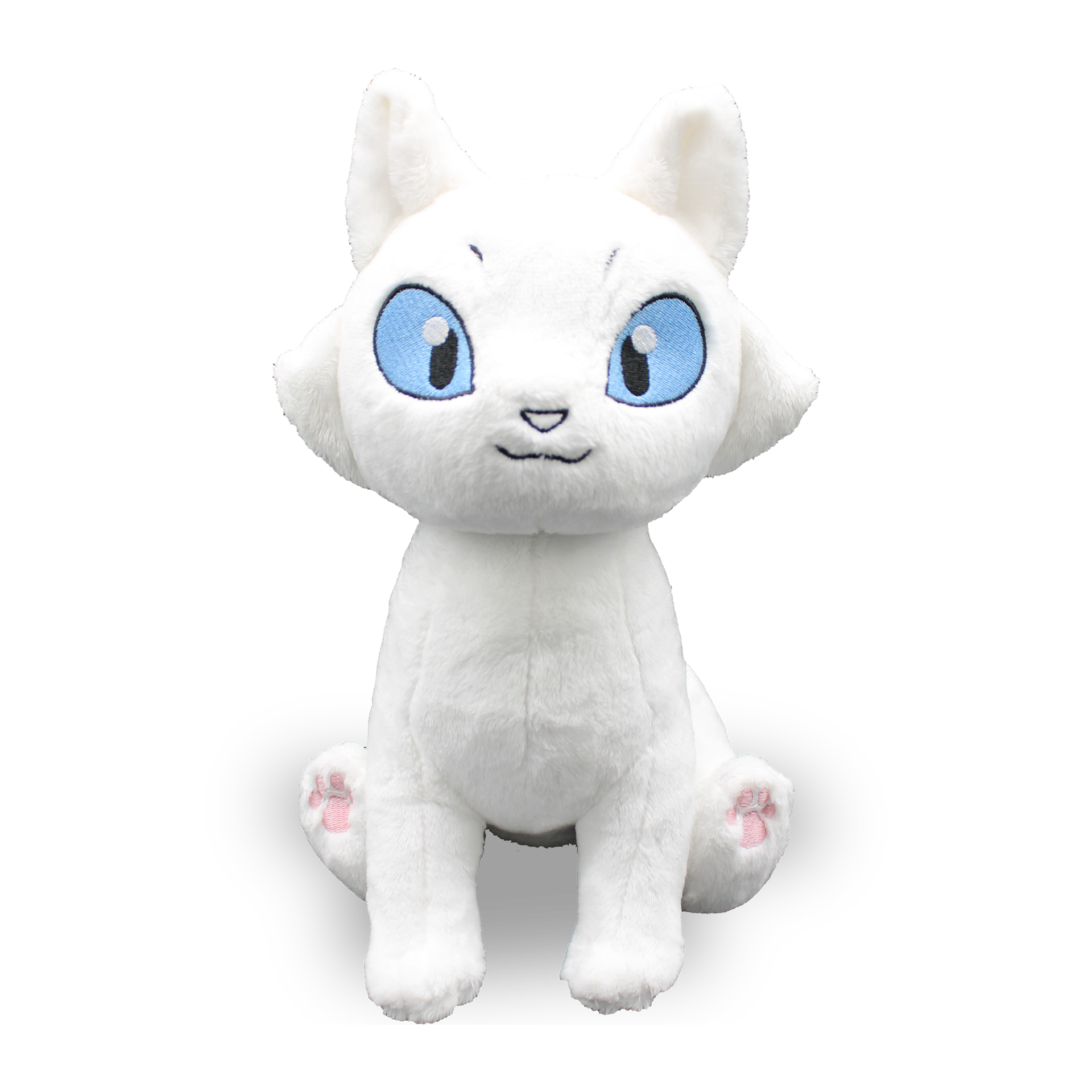 white cat plush