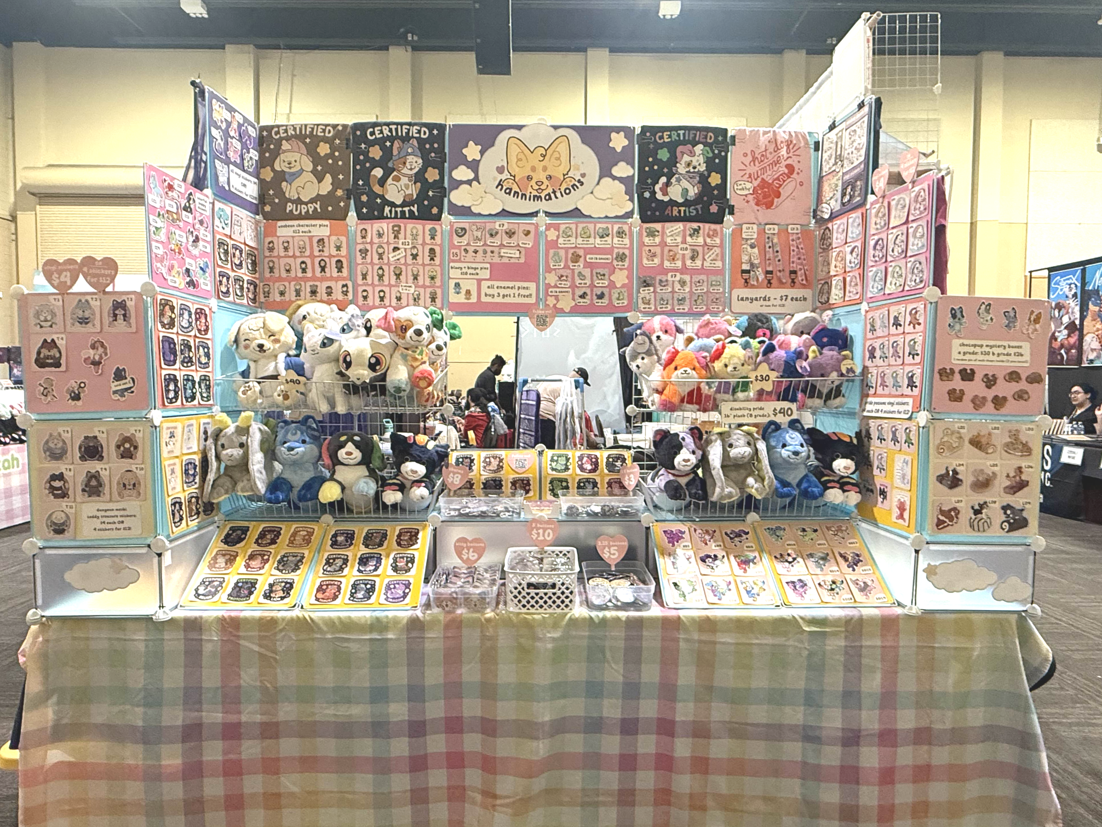 8x3 table display - from Anthro Weekend Utah 2025.