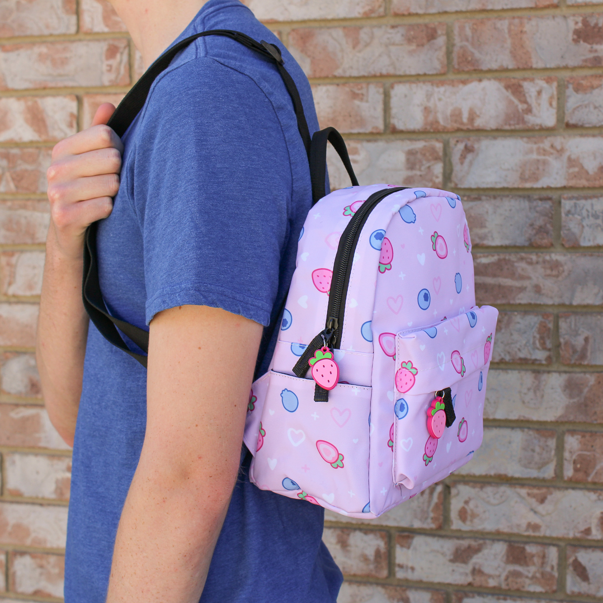 strawberry blueberry backpack