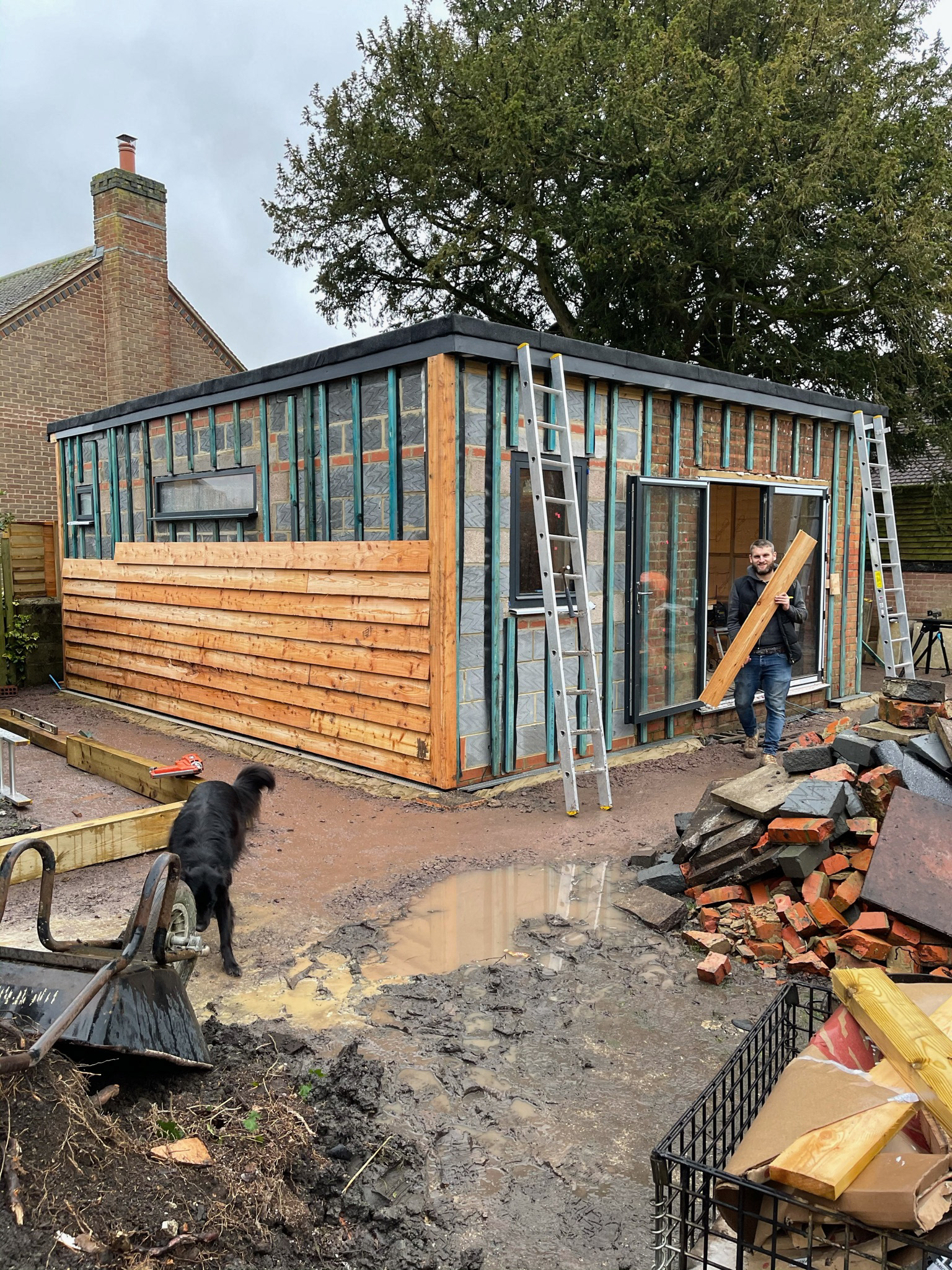 And on goes the cladding