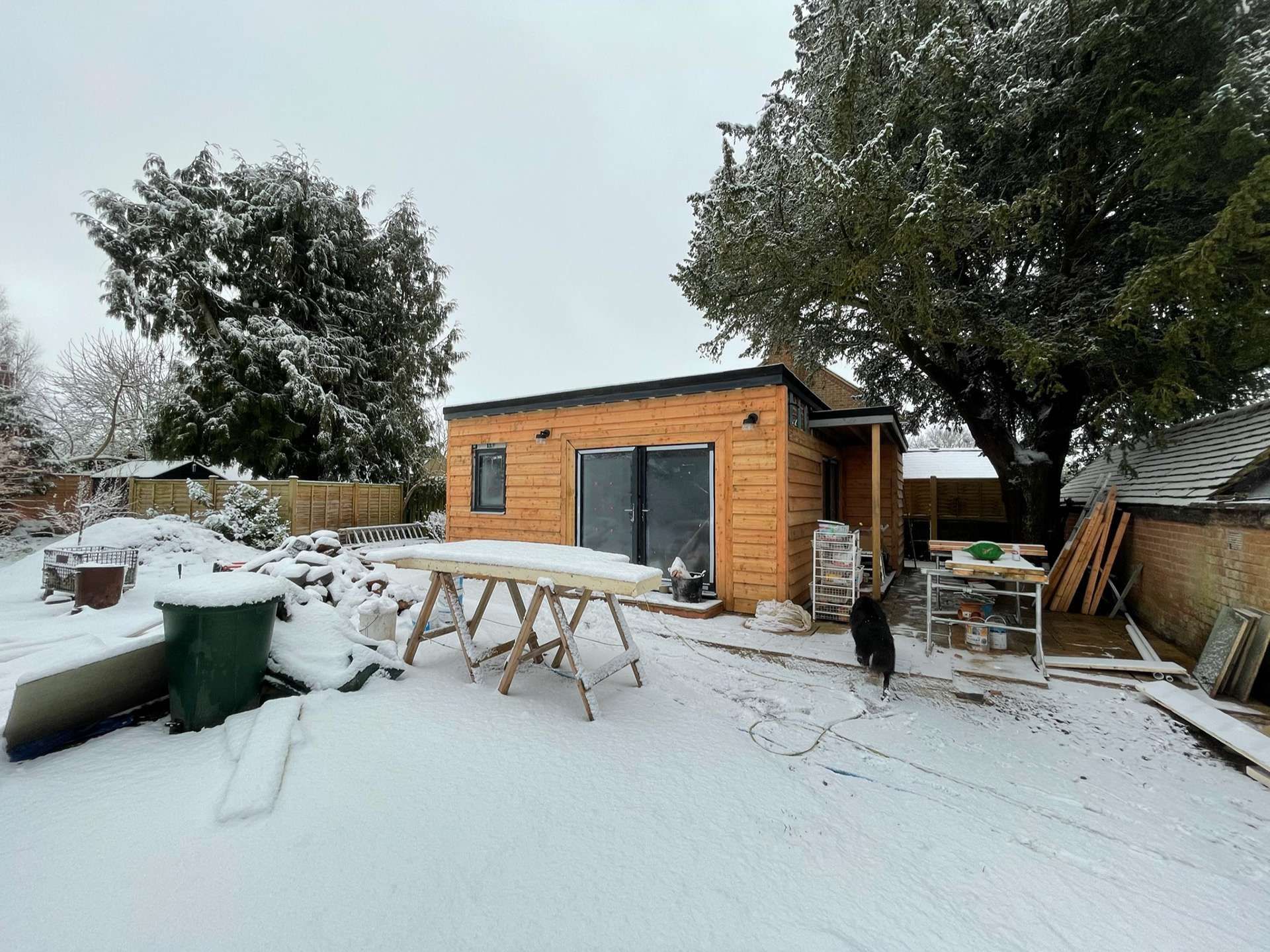 Snow stops play...