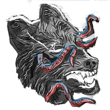 a wolf head