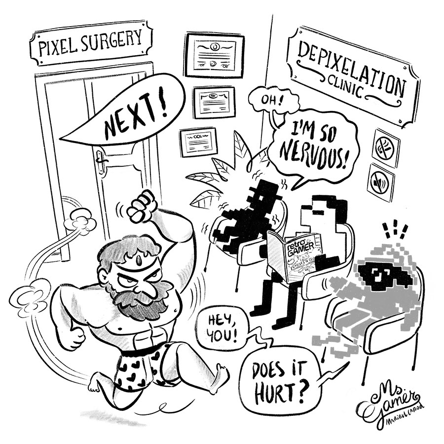 "Pixel surgery. Depixelation clinic"