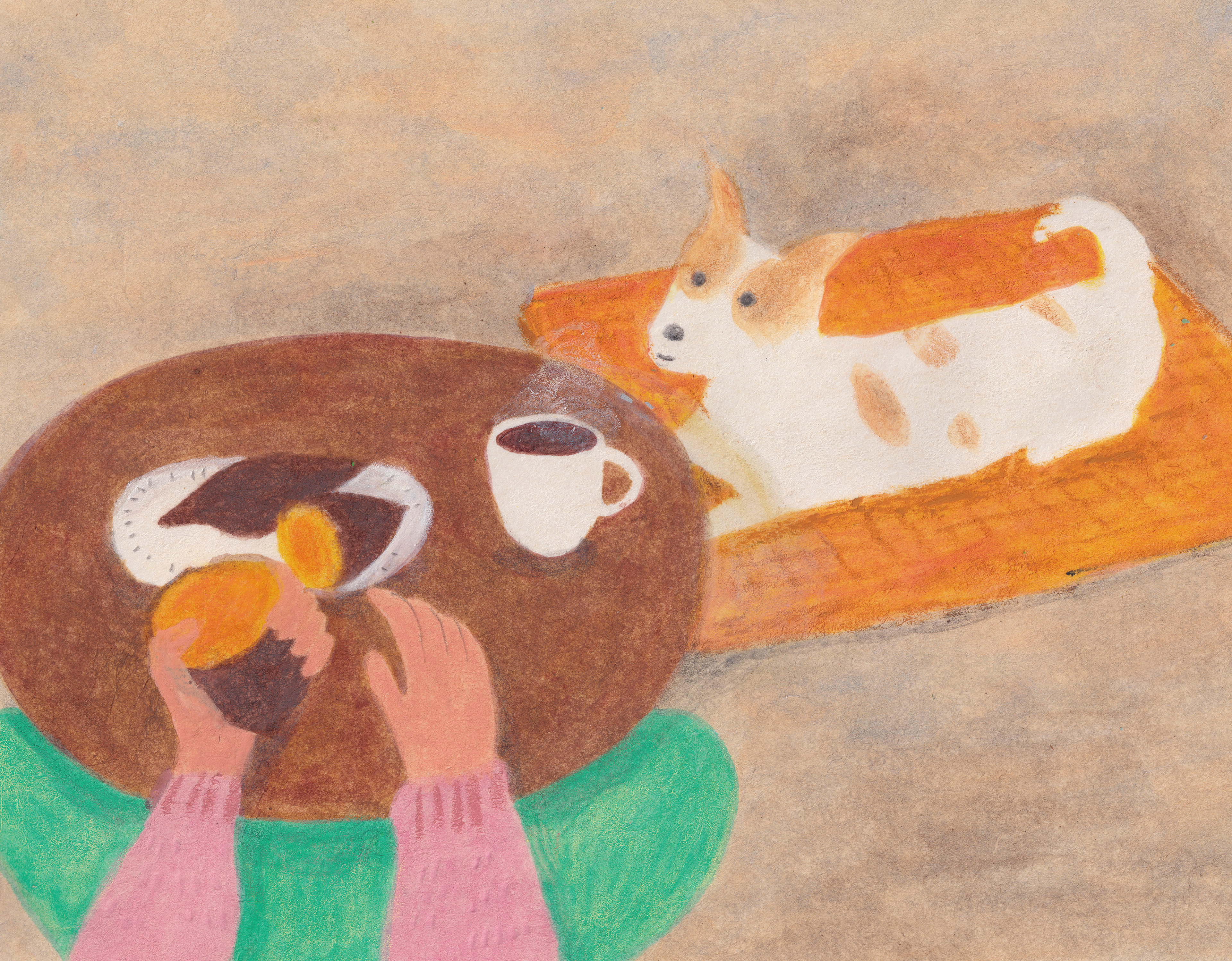 winter sweet potato with my dog_2022