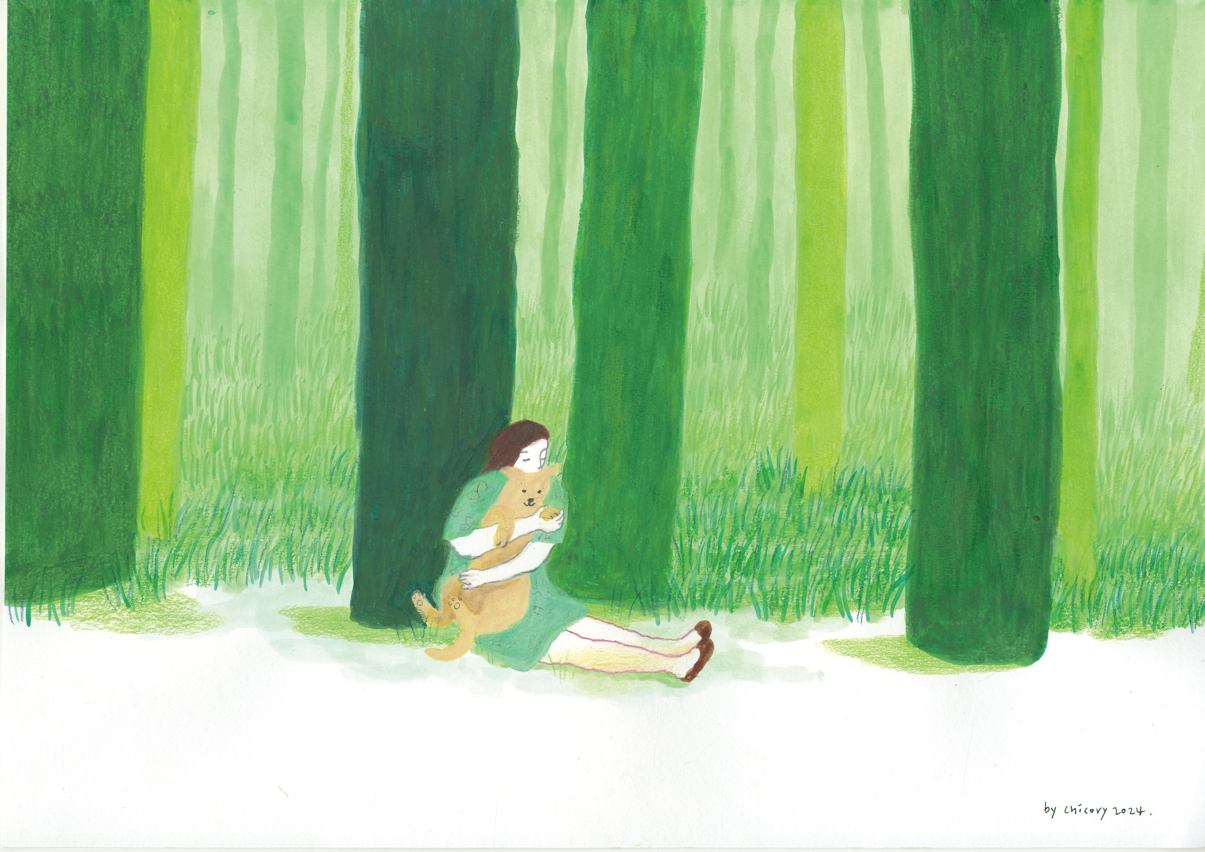 dog and me : forest_2024