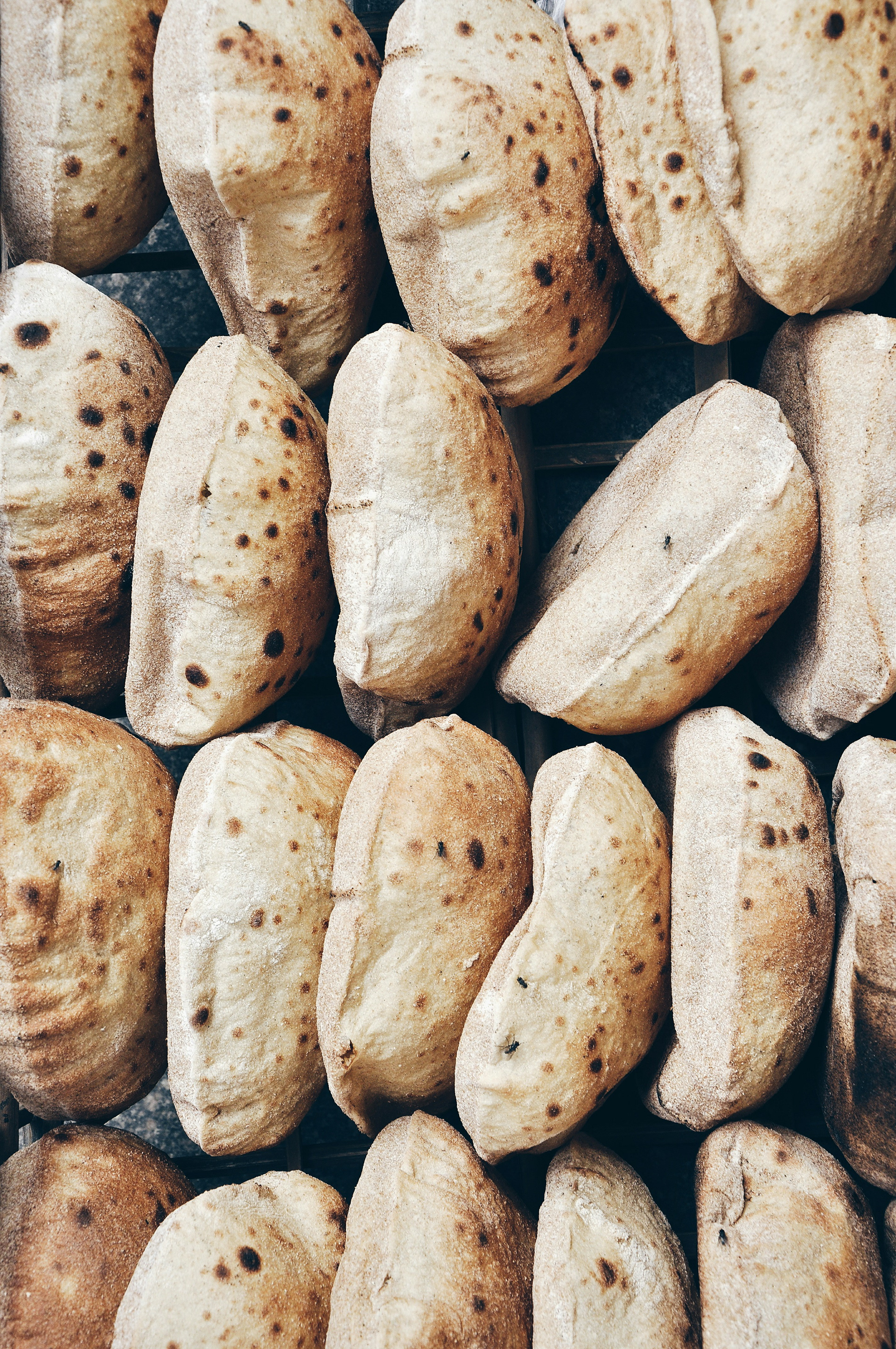 Several pita breads in a display / The Gastro Label / www.gastro-label.com