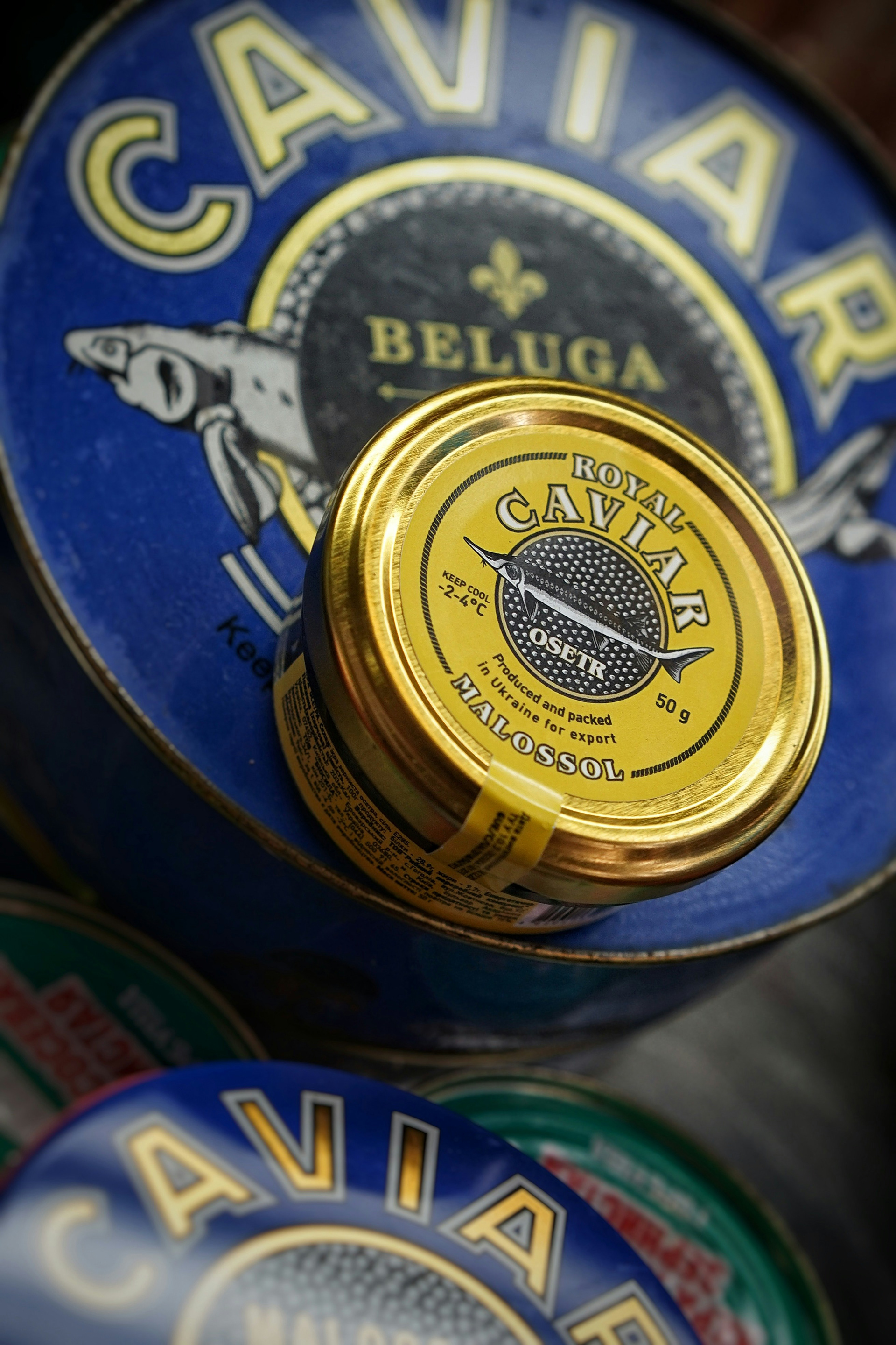A sealed and unopened pack of genuine Beluga caviar / The Gastro Label / www.gastro-label.com