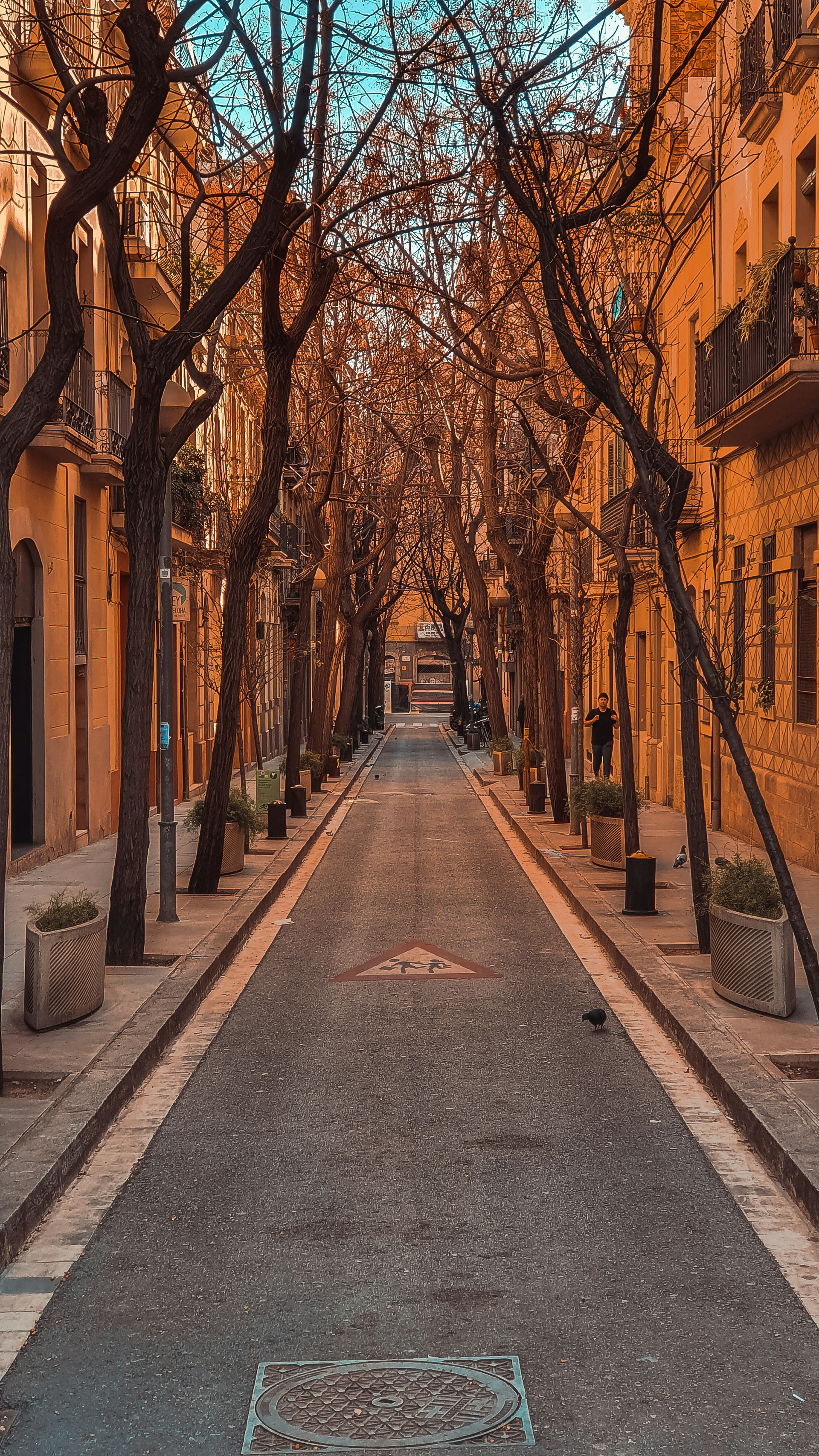 An alley in the fall in Barcelona, Spain / Gastro Label Selection / www.gastro-label.com
