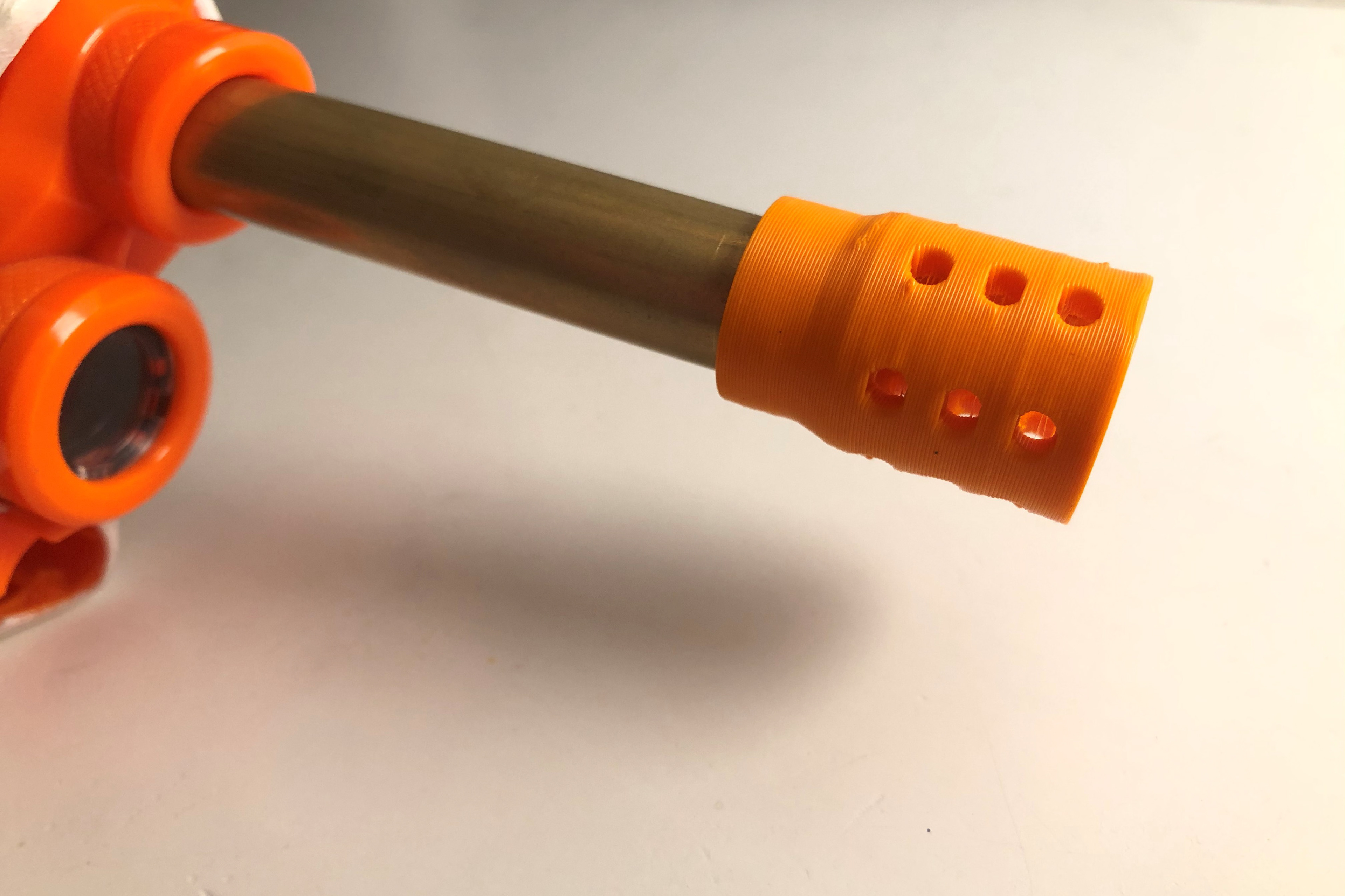 A brass barrel cover "1-hour project"