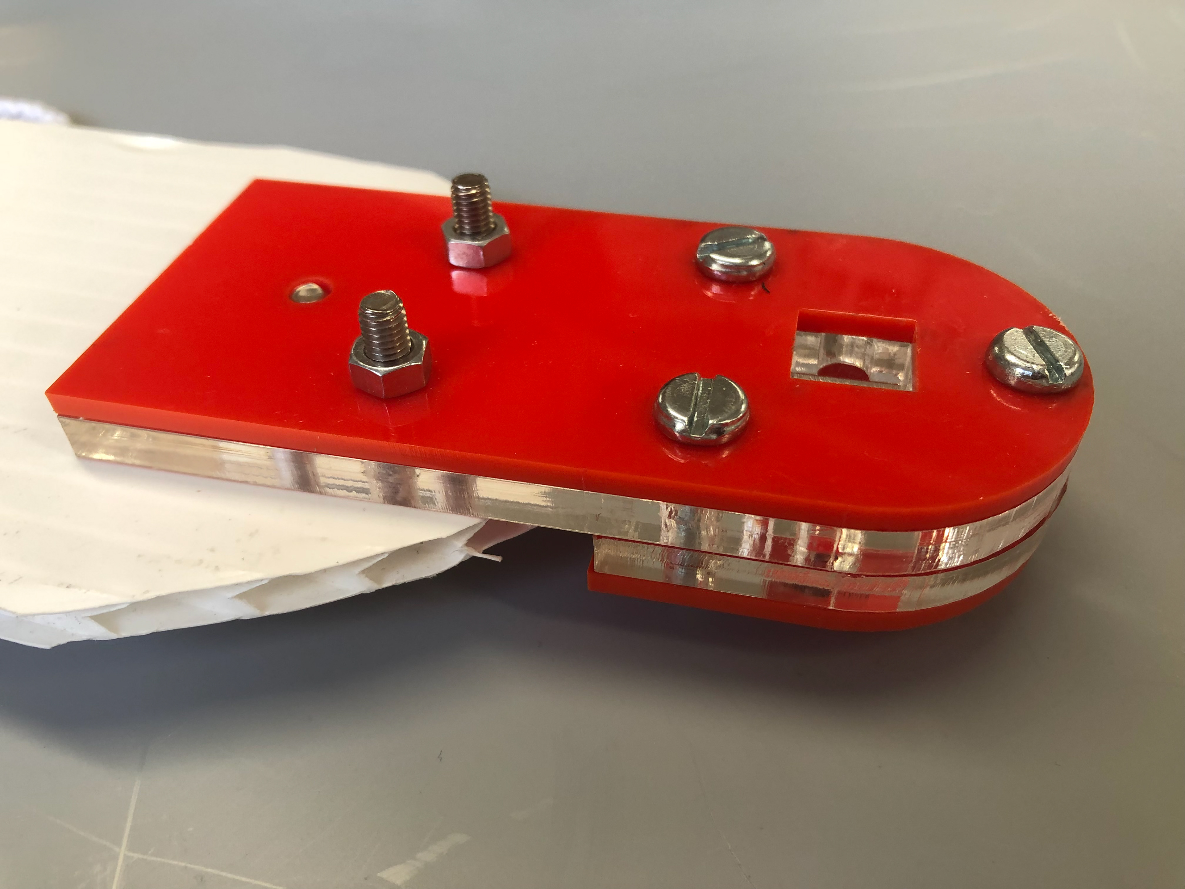 Prototype Ratcheting Knee Joint (Acrylic)