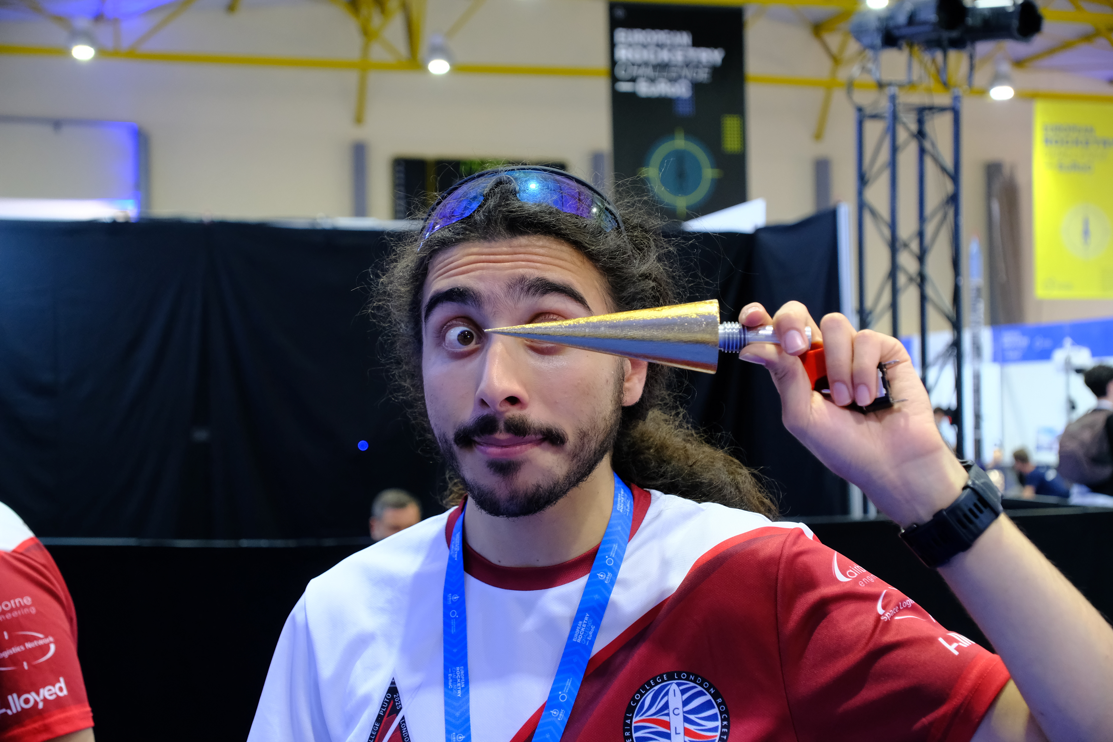 Pluto's Nosecone. Hand-machined and coated in gold-leaf by myself.