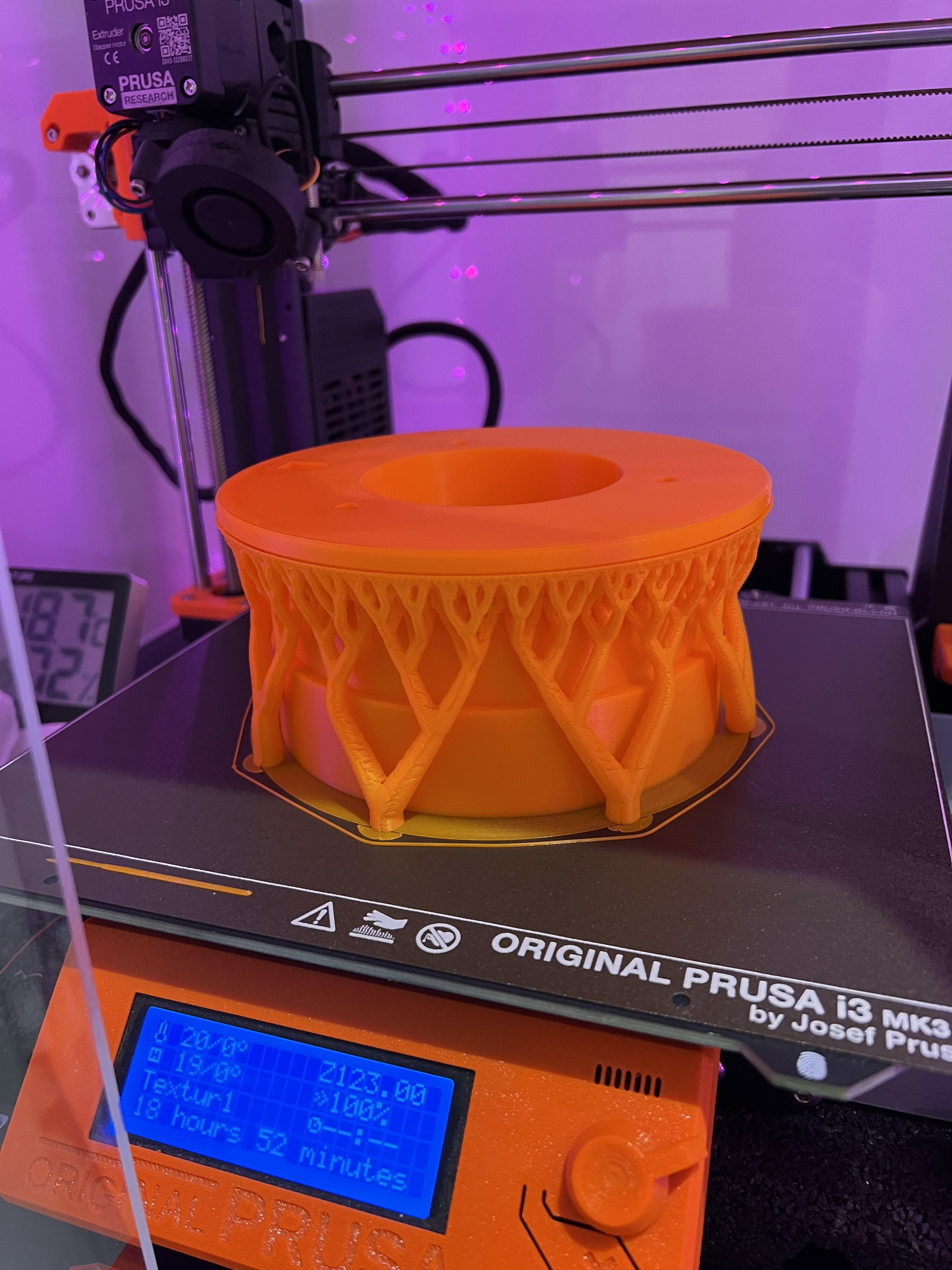 Printing an endcap