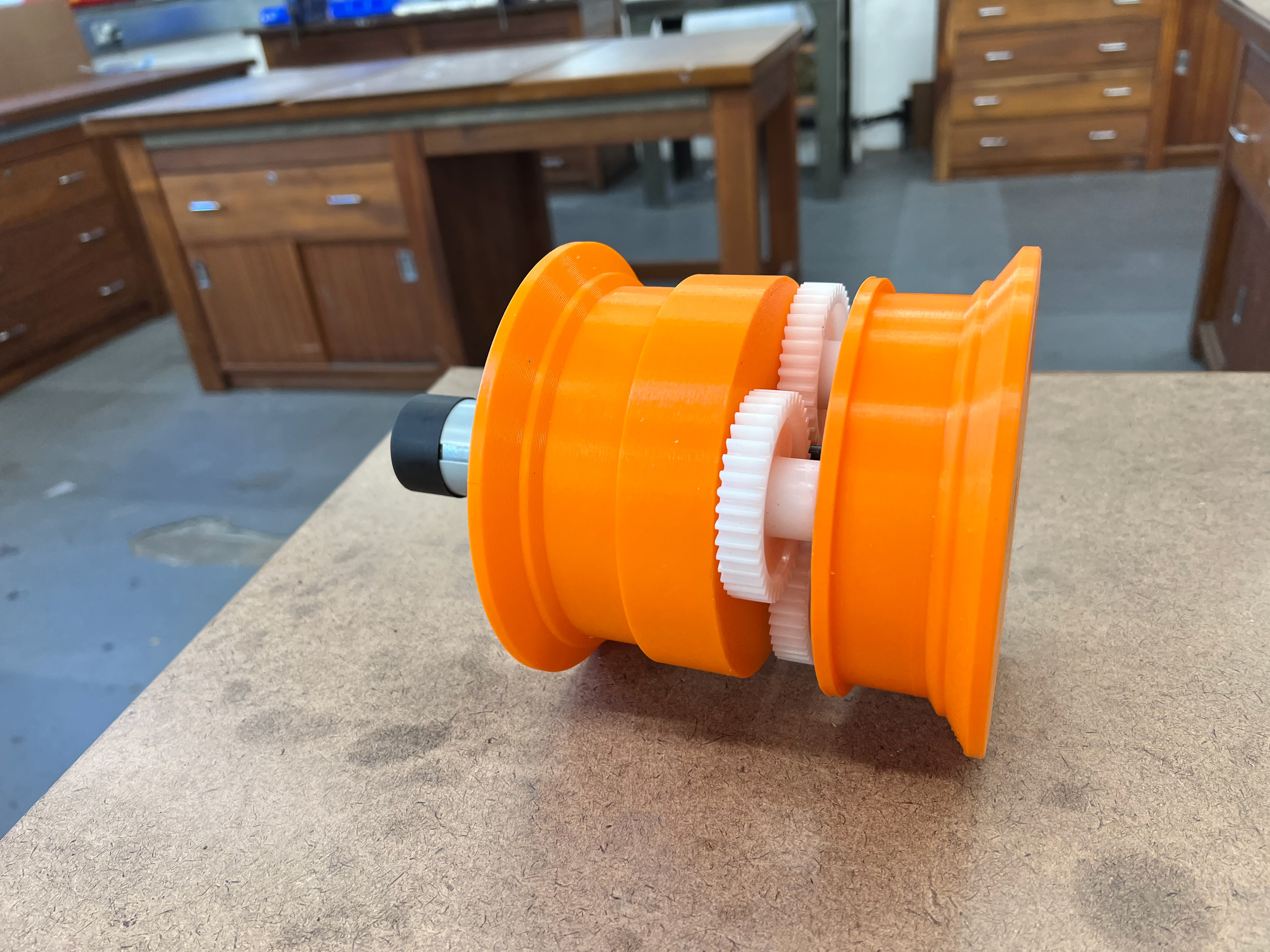 The core system, without the pulley shell