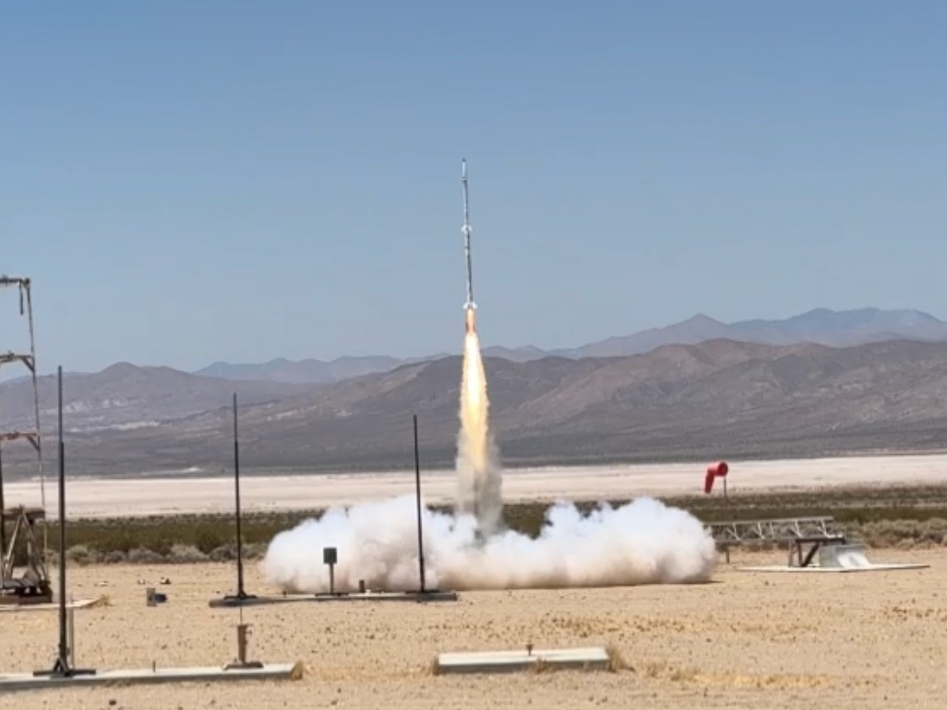 Sirius launches in the Mojave Desert