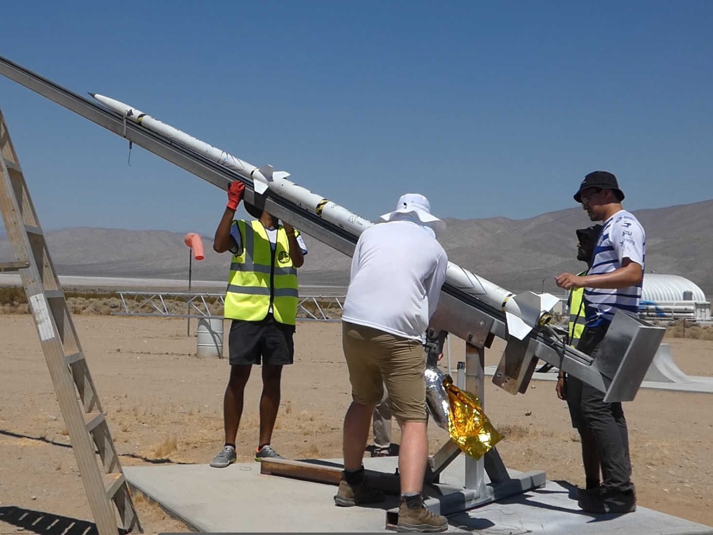 Sirius being installed on the rail