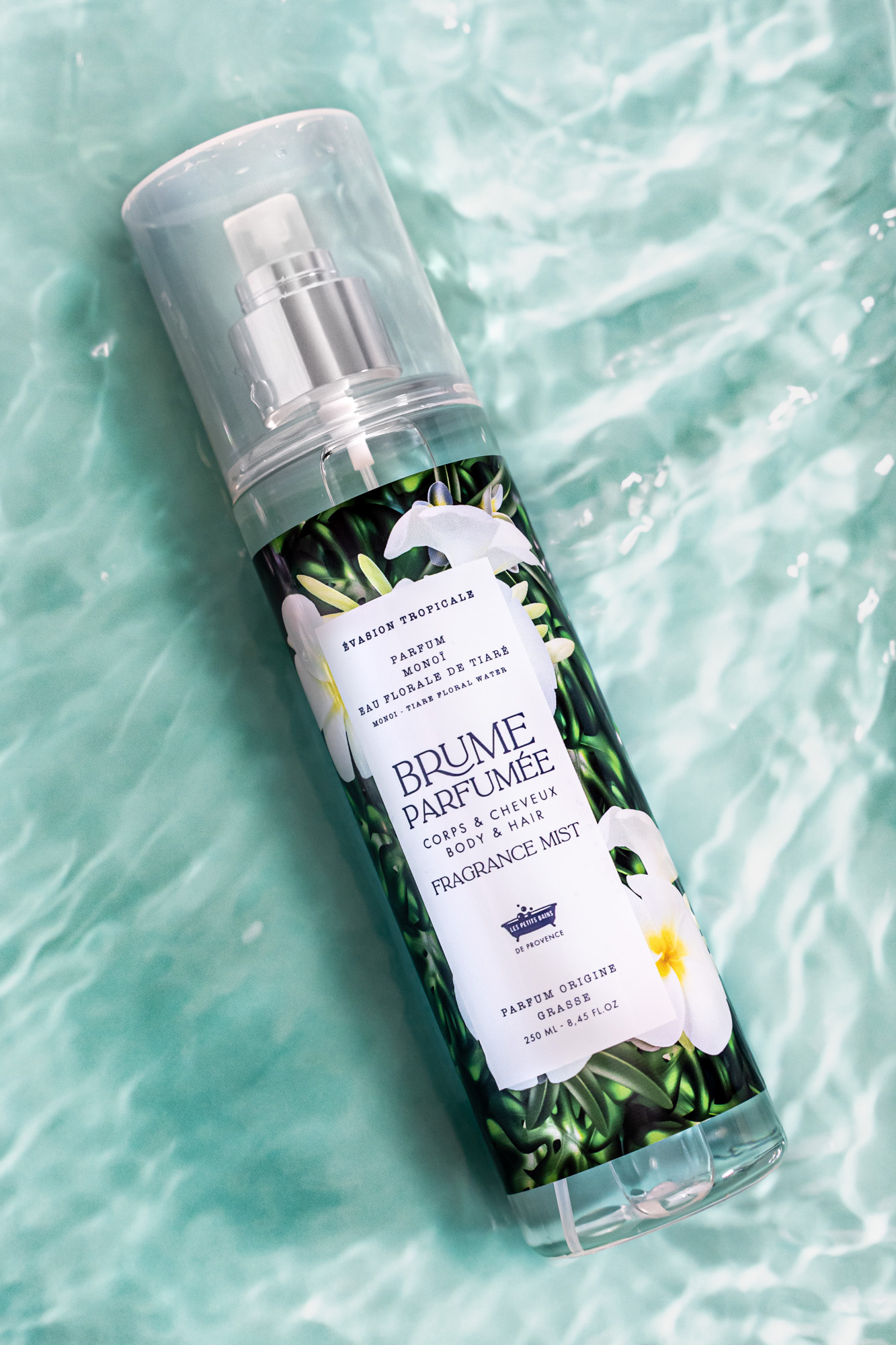 Réalisation packaging Brume parfumée Monoï