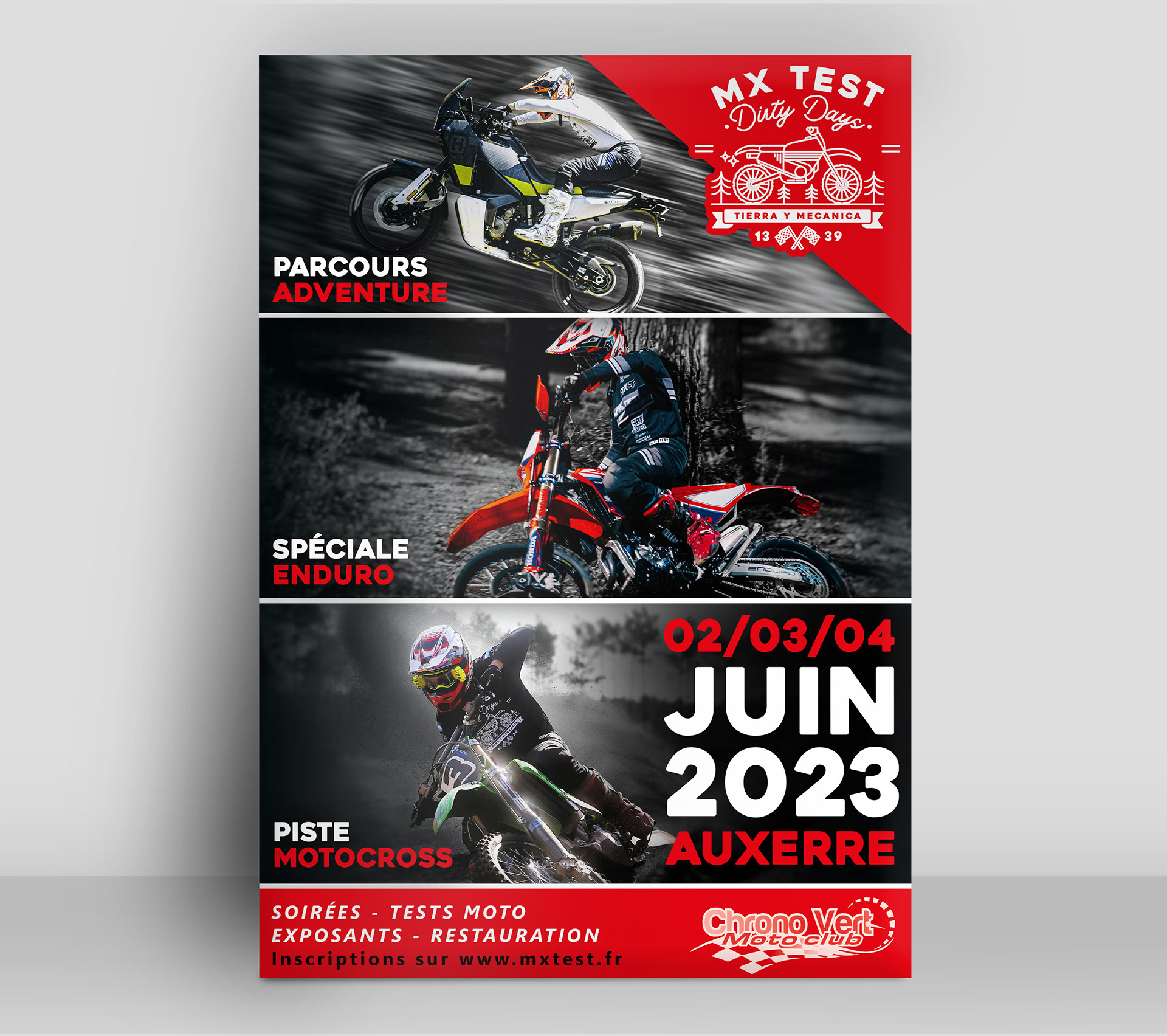 Réalisation de l'affiche des DIRTY DAYS 2023