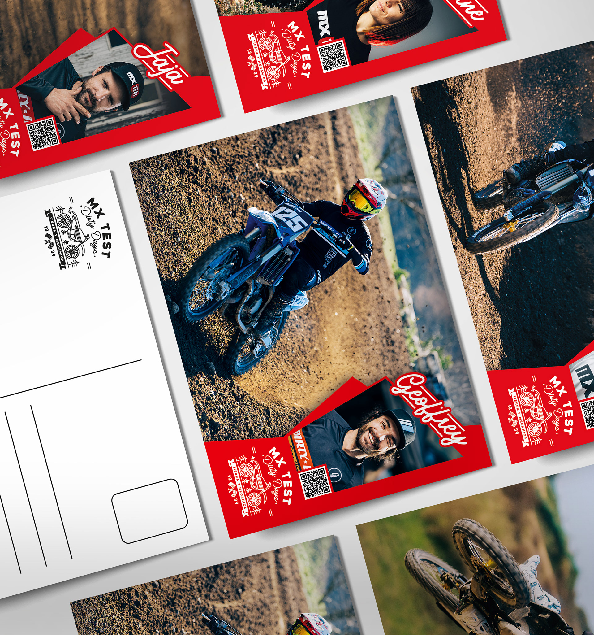 Cartes postales pilote distribuées durant les DIRTY DAYS