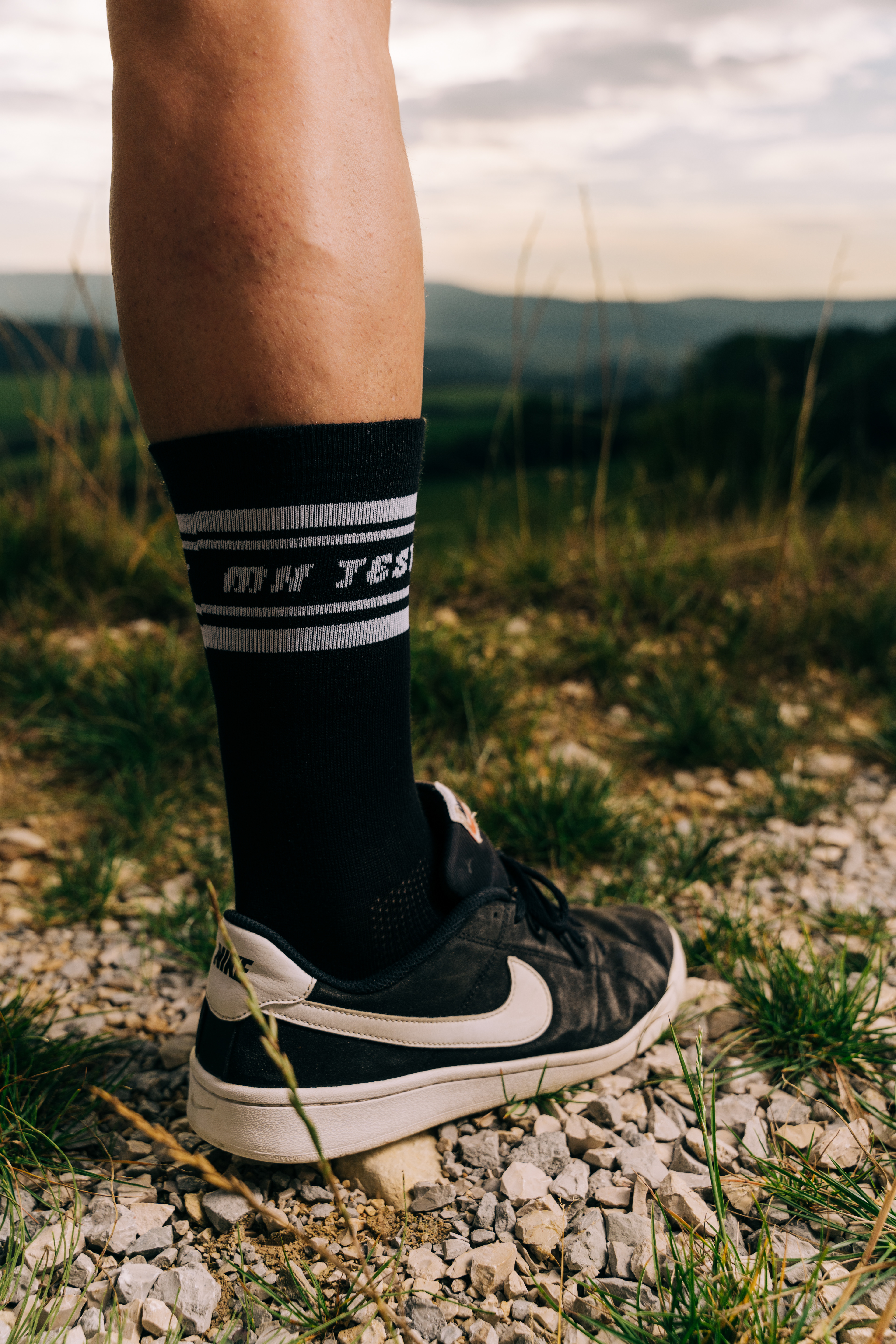 Chaussettes CHECKERED (noir)
