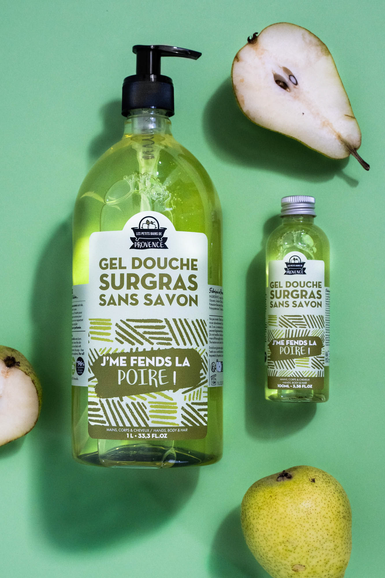 Réalisation savon liquide "J'me fends la poire"