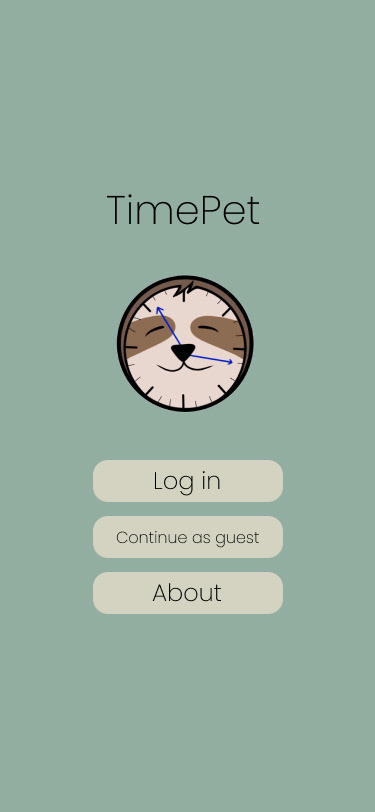 Log in/Log out screen.