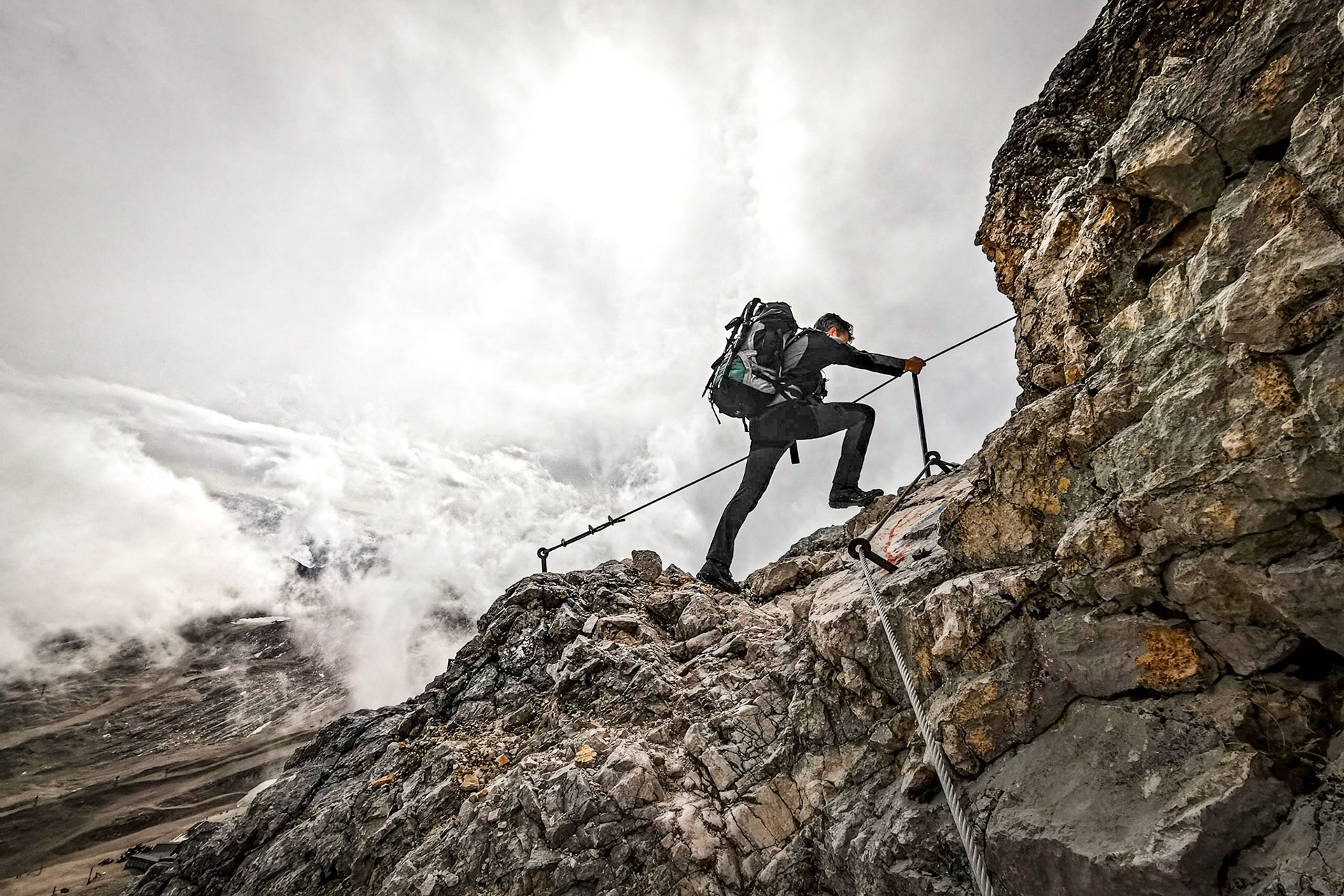 Zugspitze ascend via Reintal route, day 2