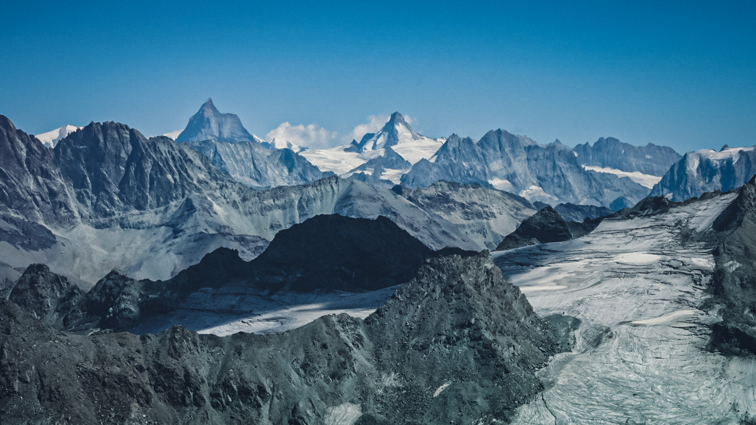 Matterhorn as seen from Mont Fort (3330m)