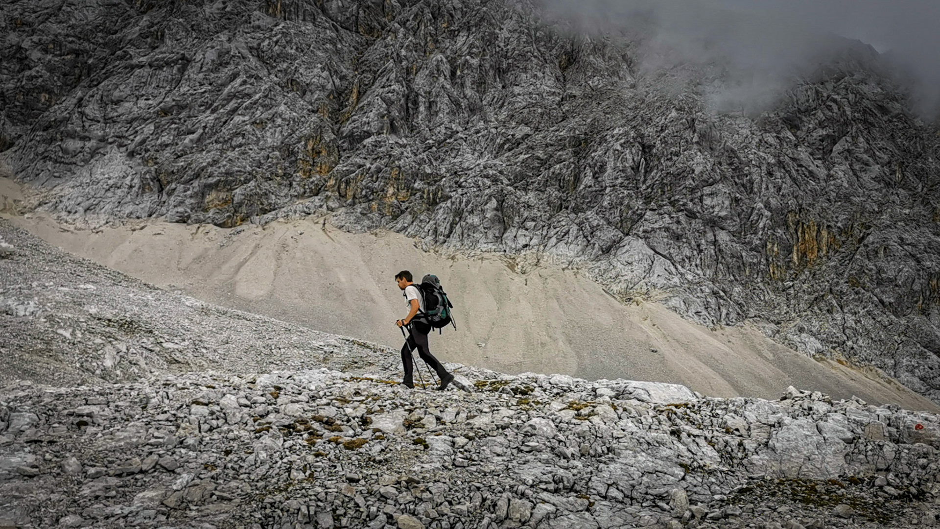 Zugspitze ascend via Reintal route, day 2