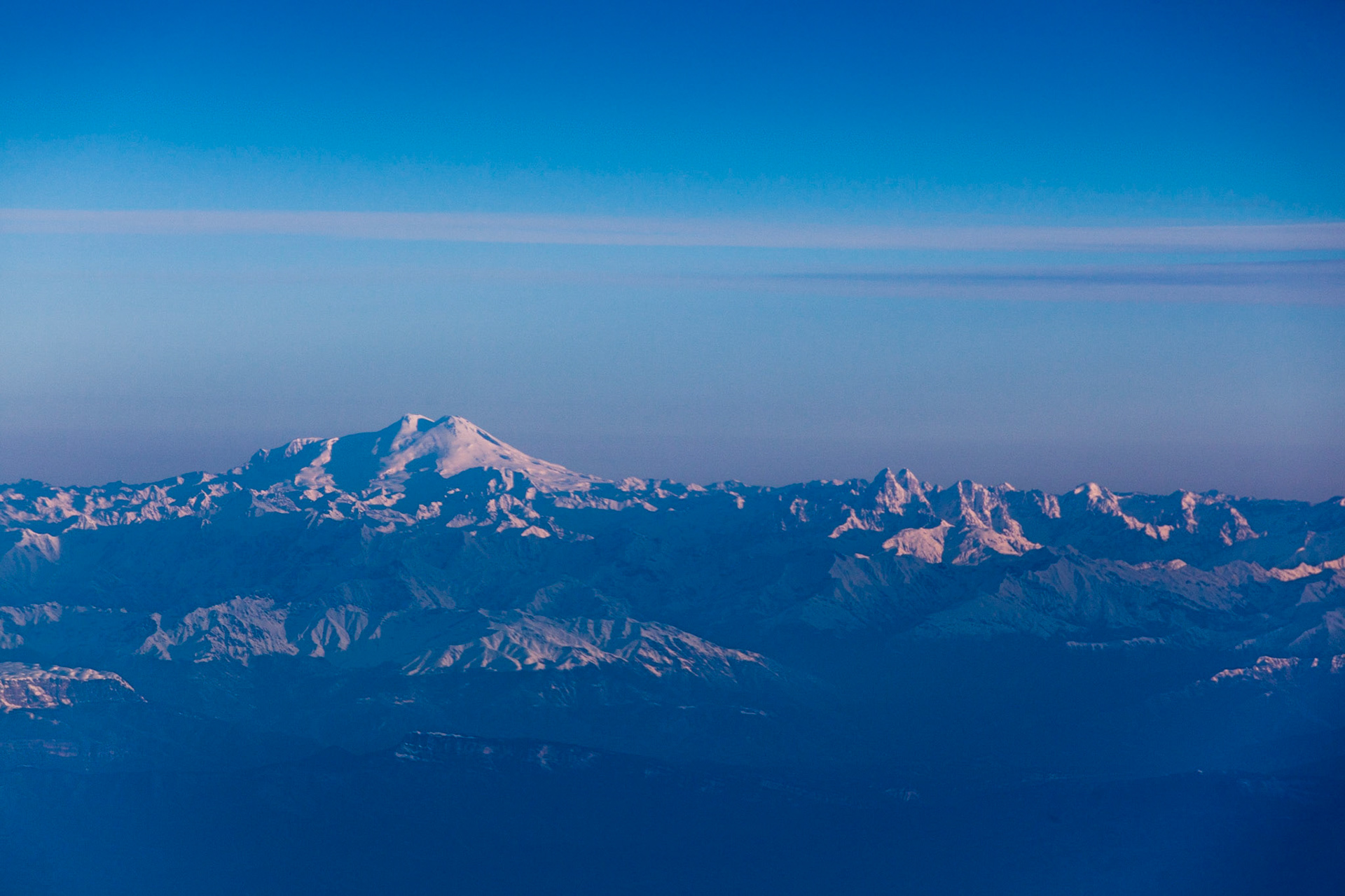 Elbrus as seen from the Tbilisi-Istanbul flight