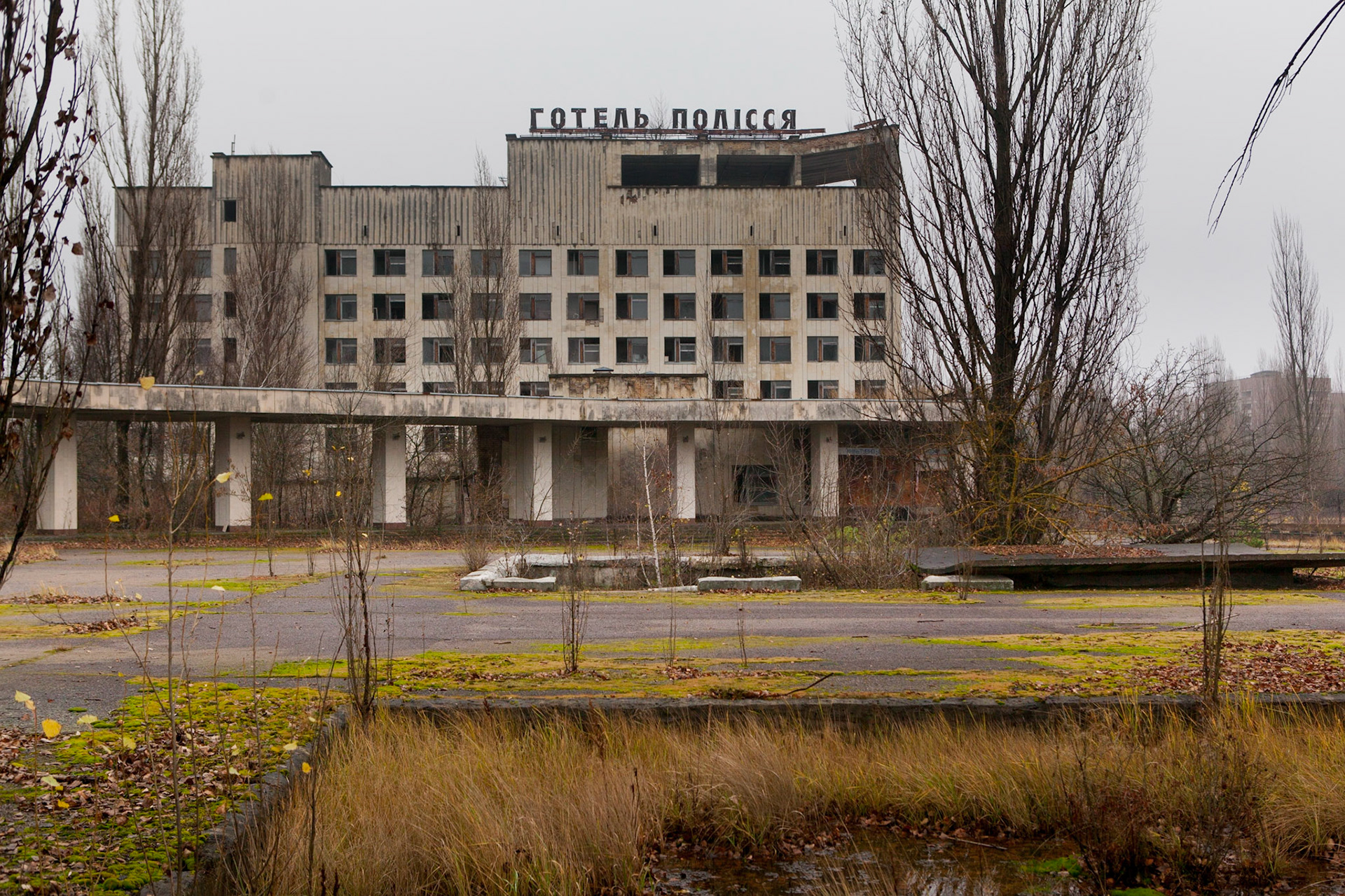 Town of Pripyat, Ukraine, one of the largest ghost towns on earth
