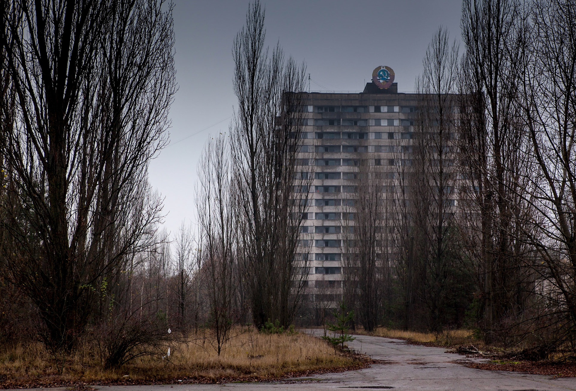 Town of Pripyat, Ukraine, one of the largest ghost towns on earth