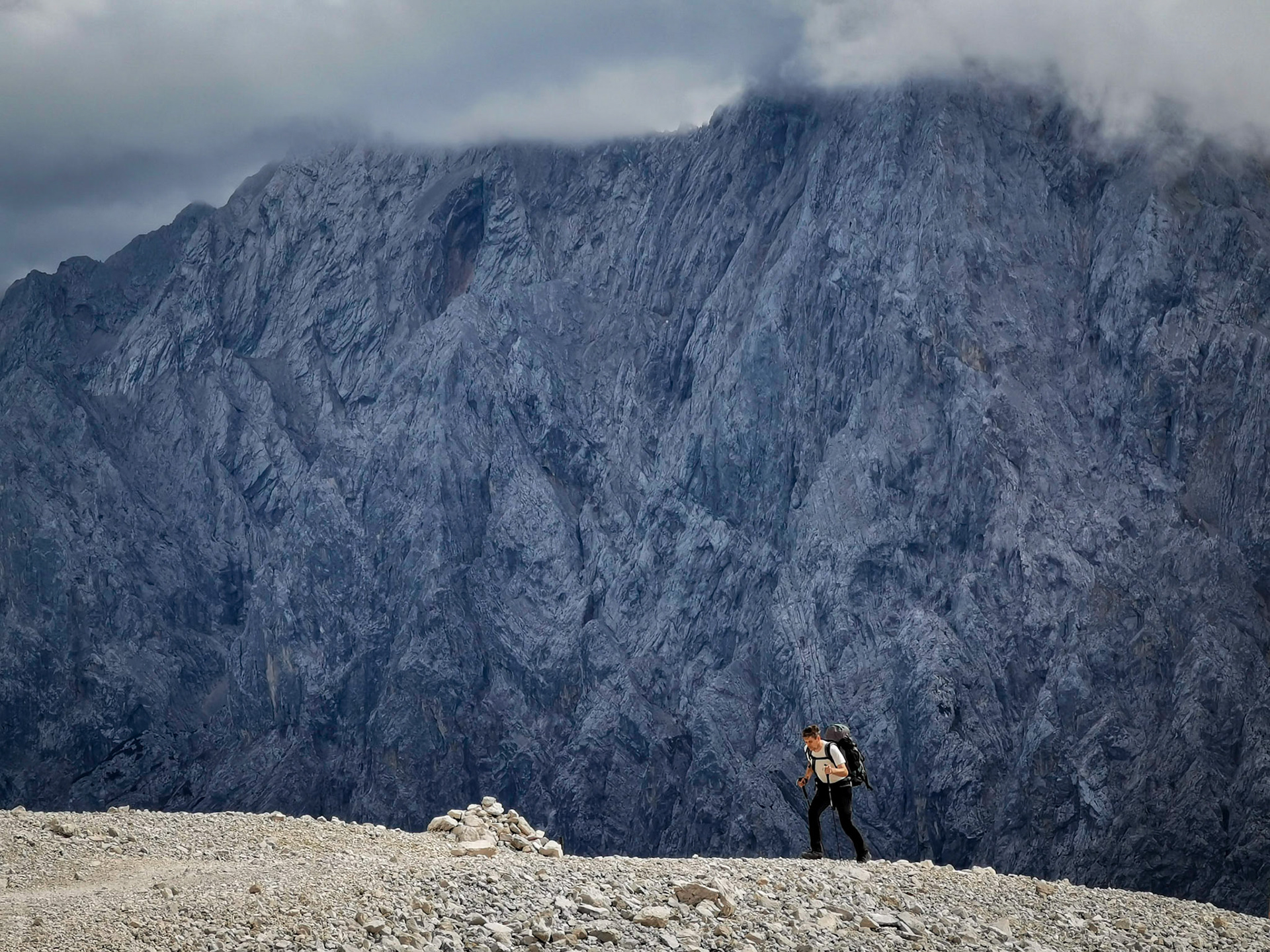 Zugspitze ascend via Reintal route, day 2
