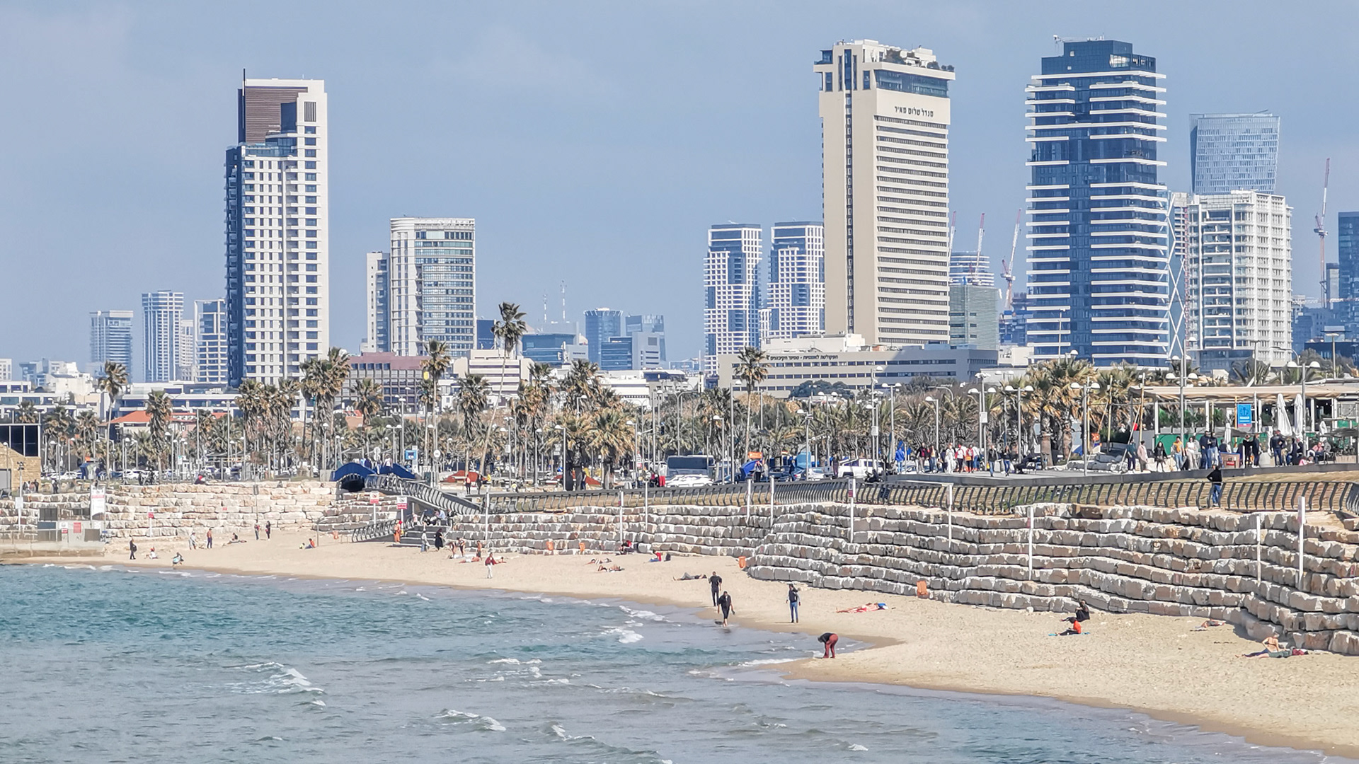 Party capital Tel Aviv, seen from Old Jaffa