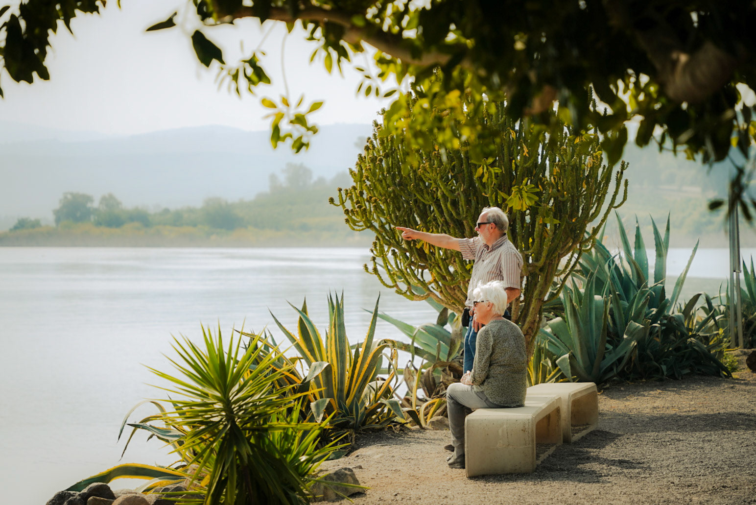 Capernaum, Sea of Galilee, Israel. At -212meter the lowest freshwater lake on Earth and the second-lowest lake in the world (after the Dead Sea, a saltwater lake).