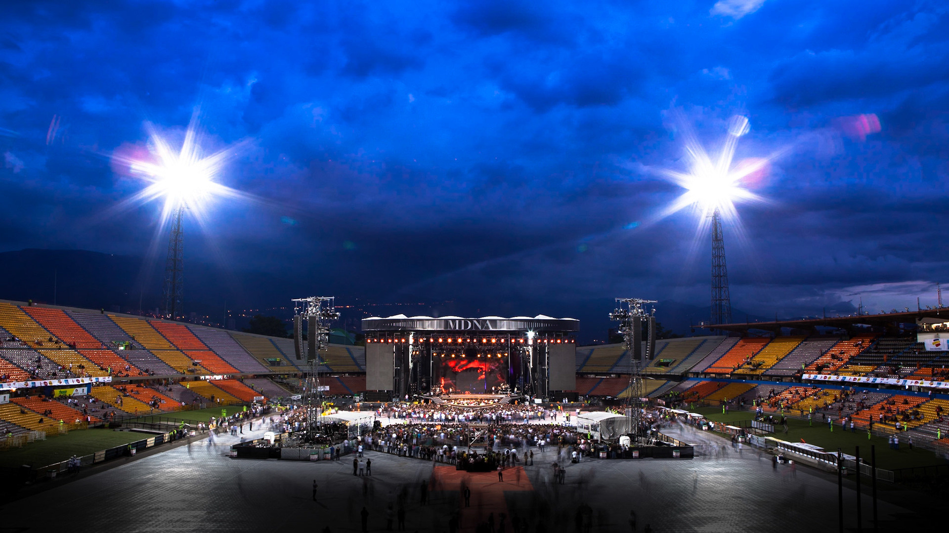 Madonna's stage during her MDNA worldtour