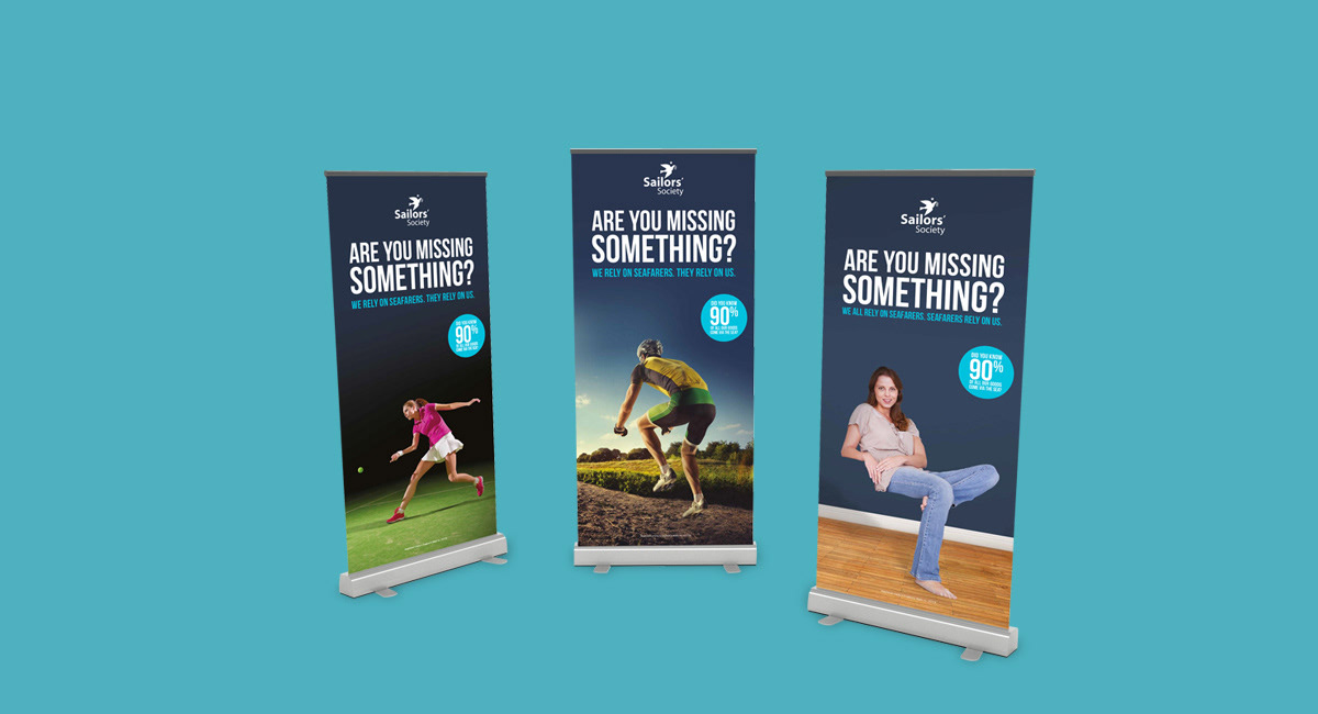 Sailors' Society campaign pull up banners