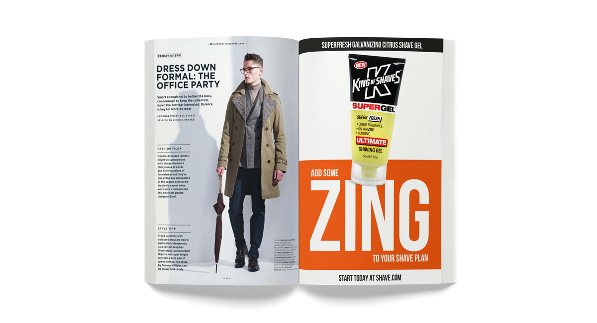 King of Shaves advert example