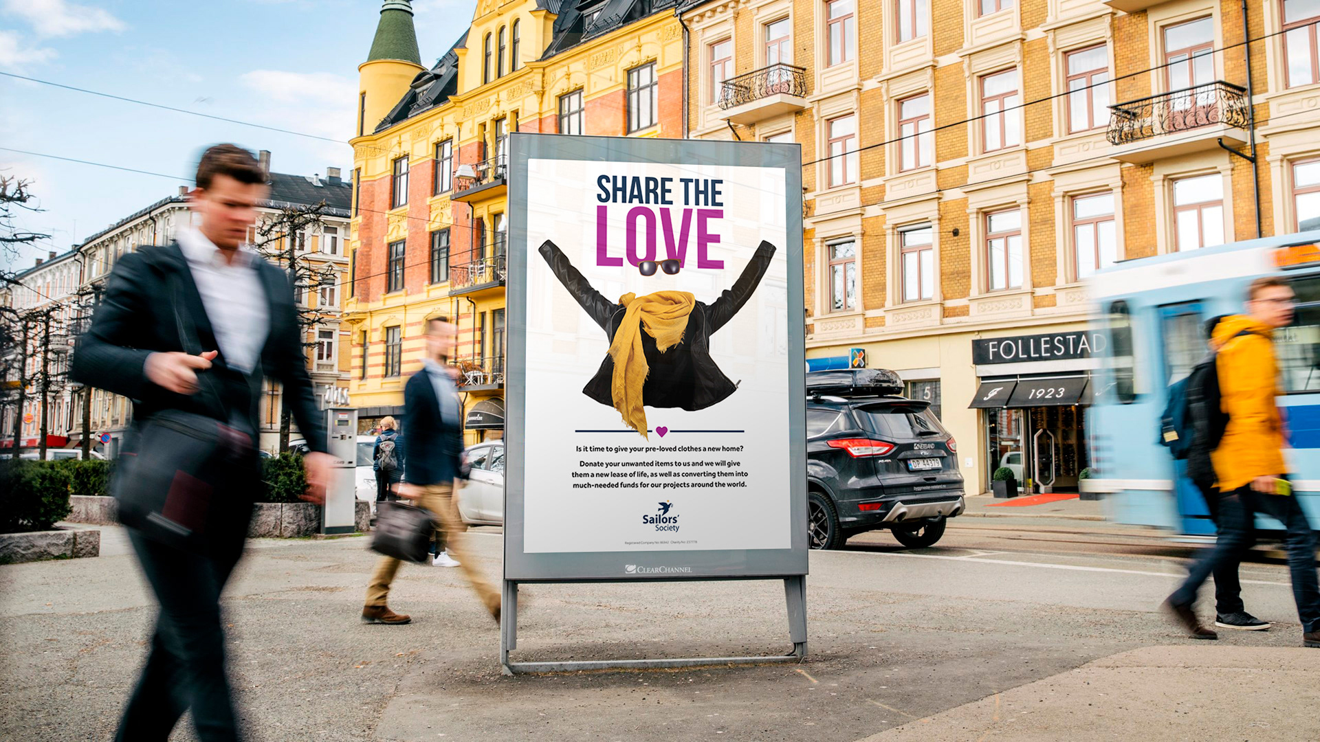 Share the Love charity shops poster design