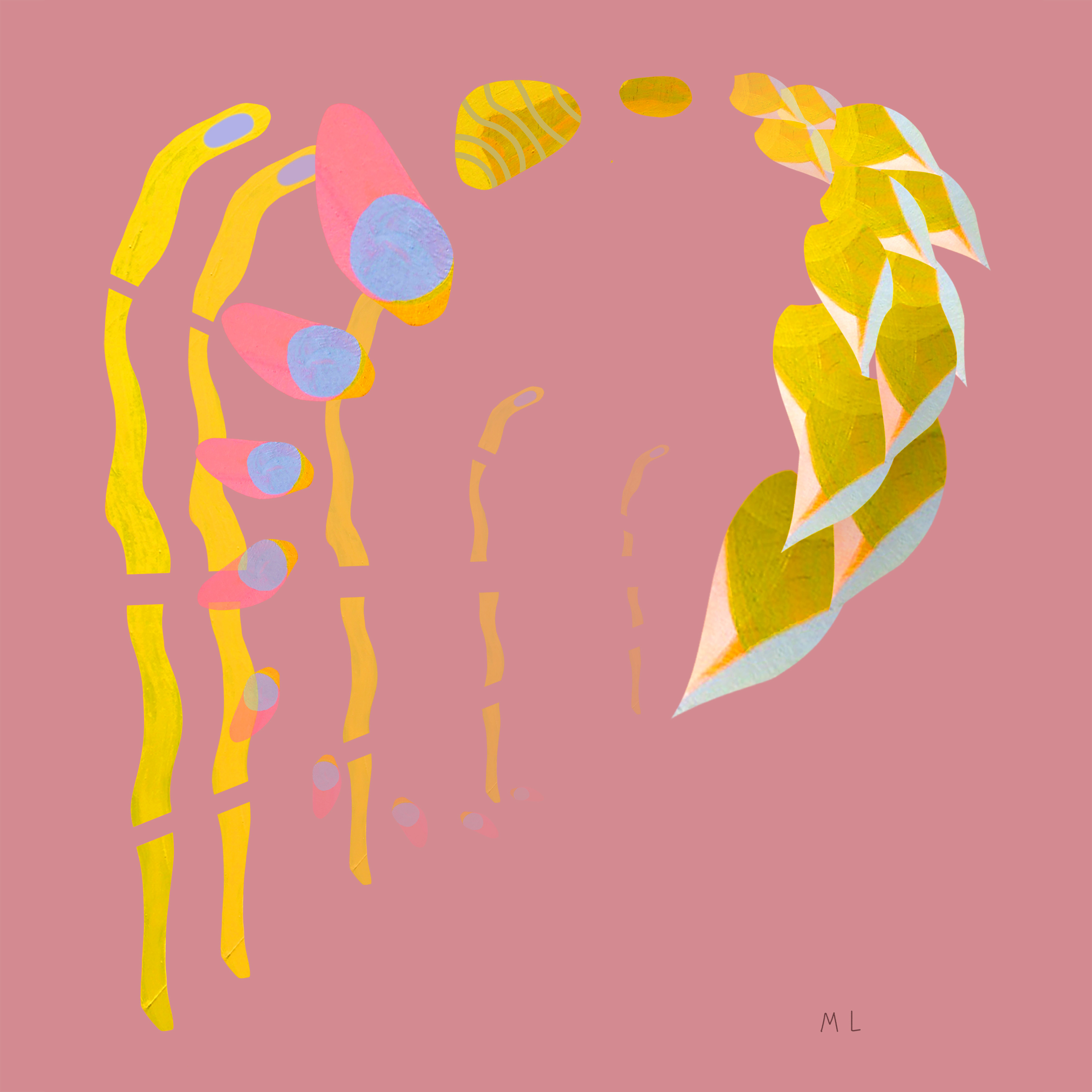 "Bug Transit"  Digitally manipulated panting