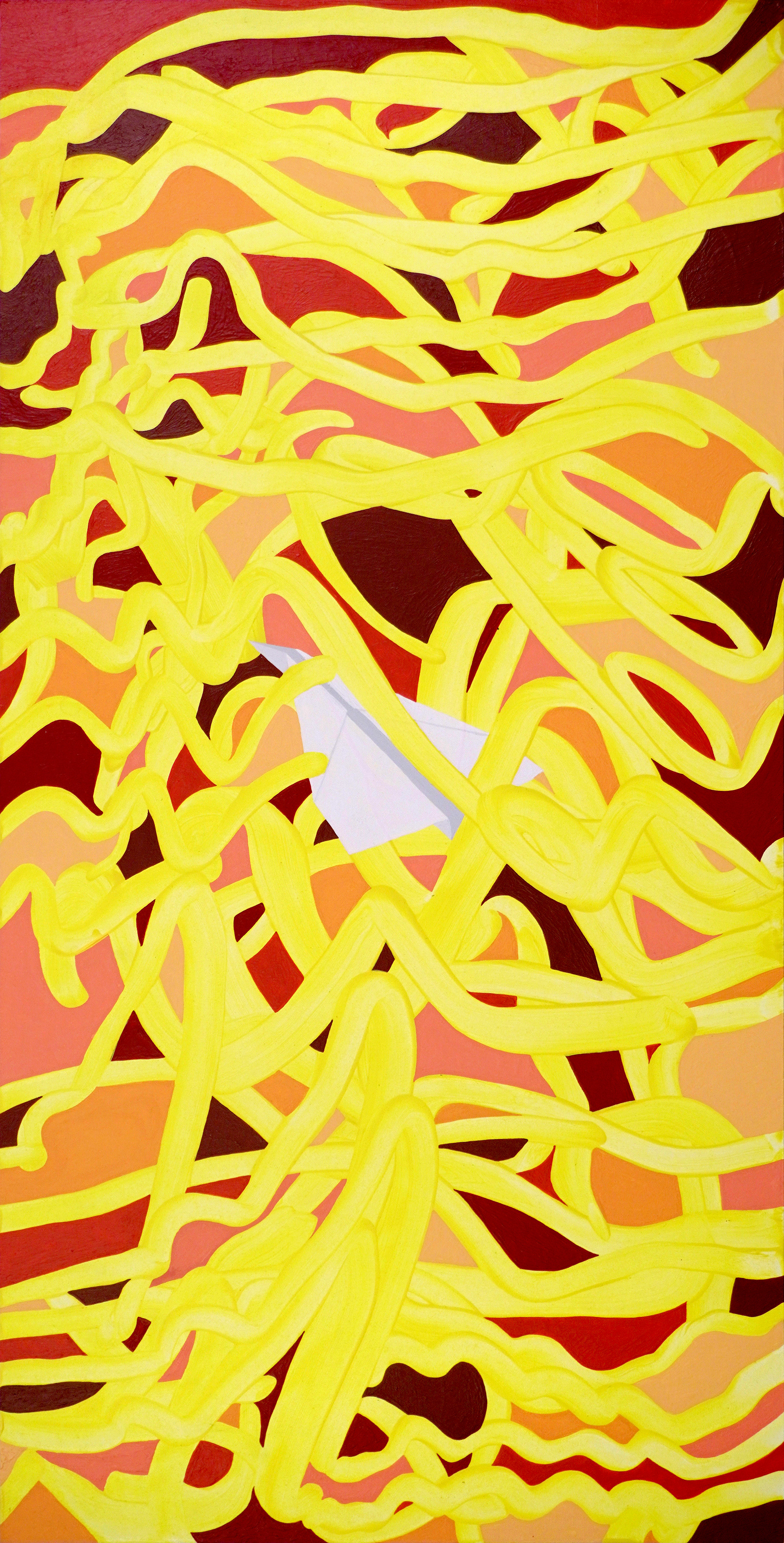 Paper Airplane 24" x 12" $380 Acrylic on art board @ 2" deep $380