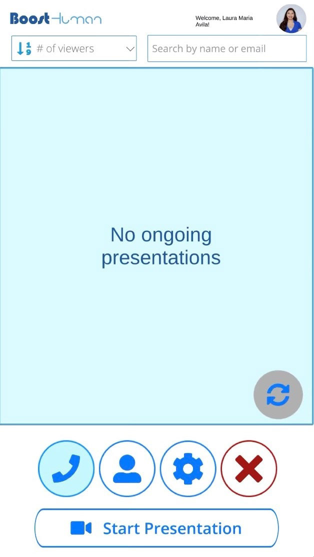 Presentations Screen - Old UI