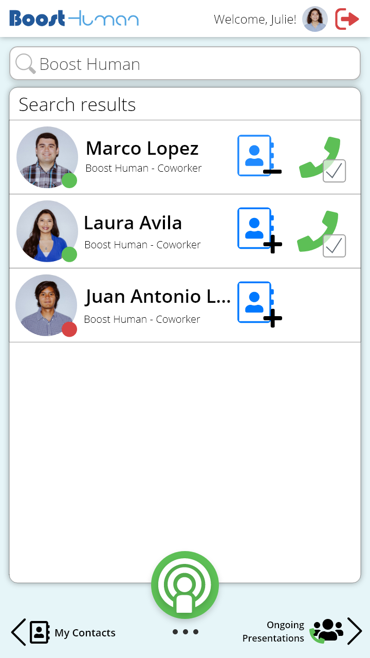 Searching for Contacts - New Design