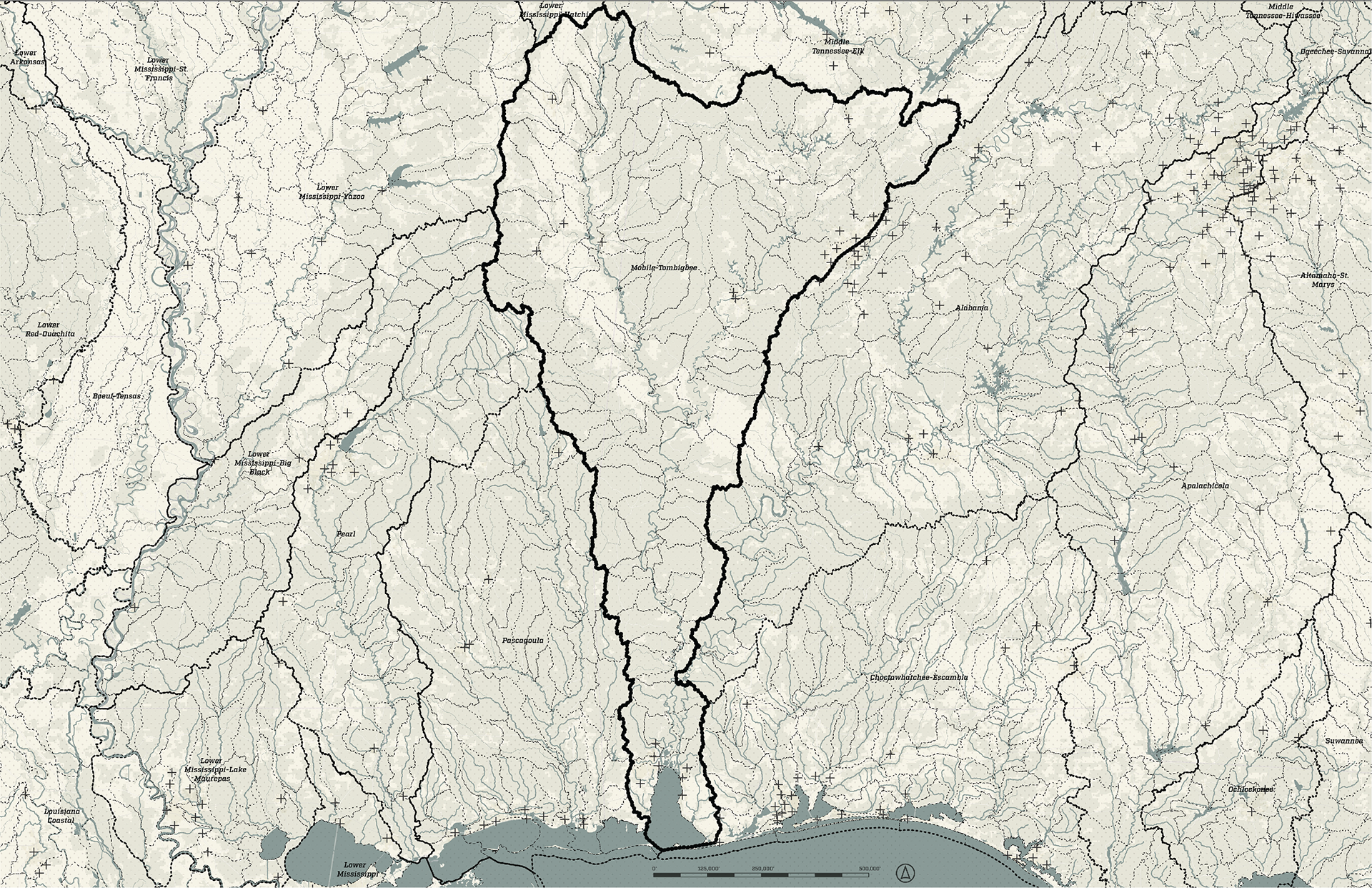 Highlighted Tombigbee Watershed