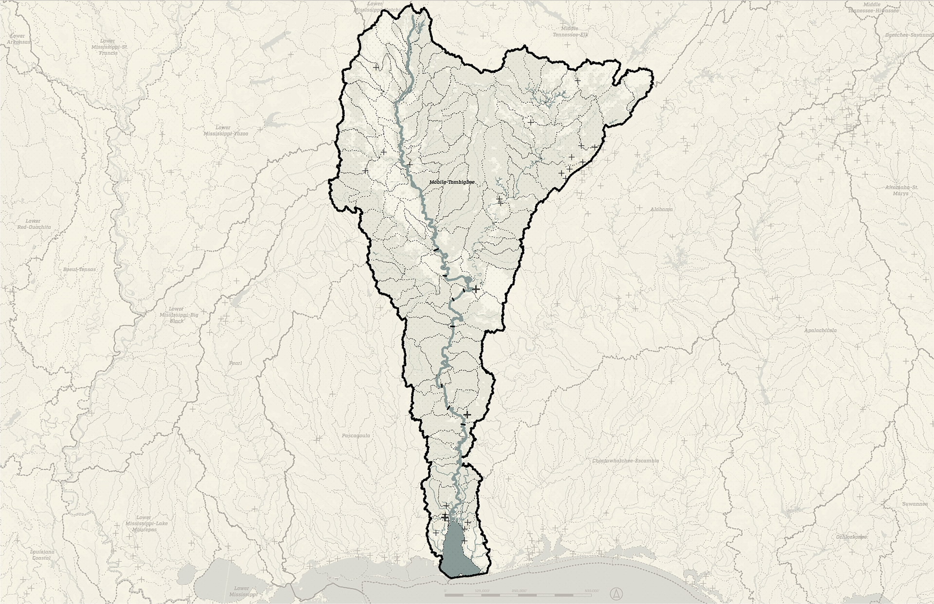 Isolated Tombigbee Watershed