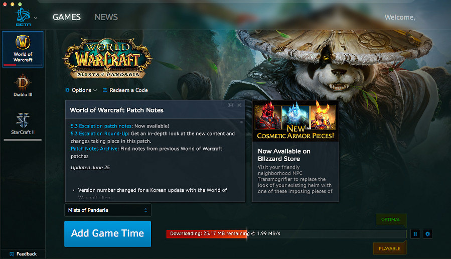 Battle.net 1.0 App I helped launched