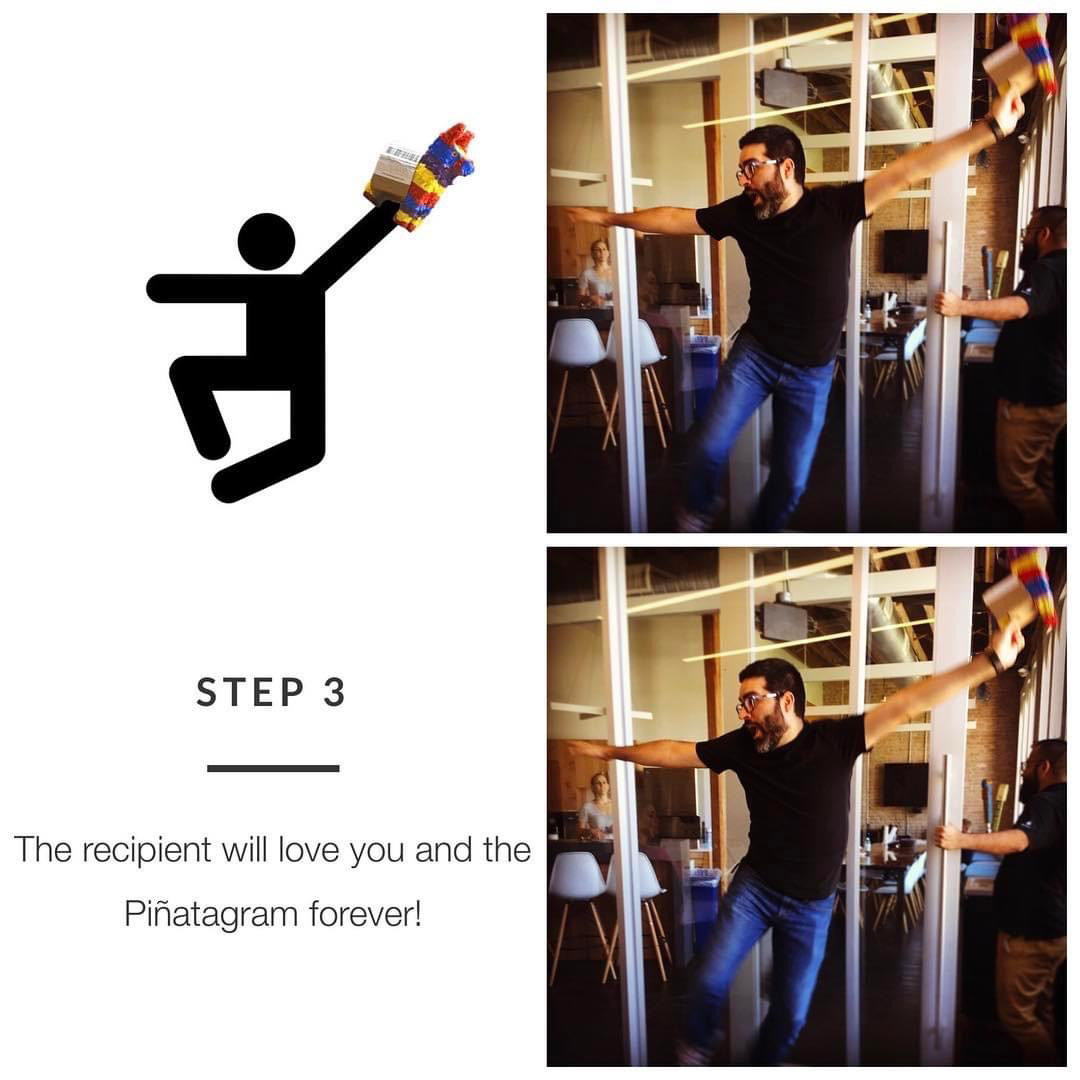 Shipping pinata for design research of project