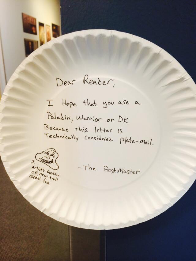 I do jokes around the office