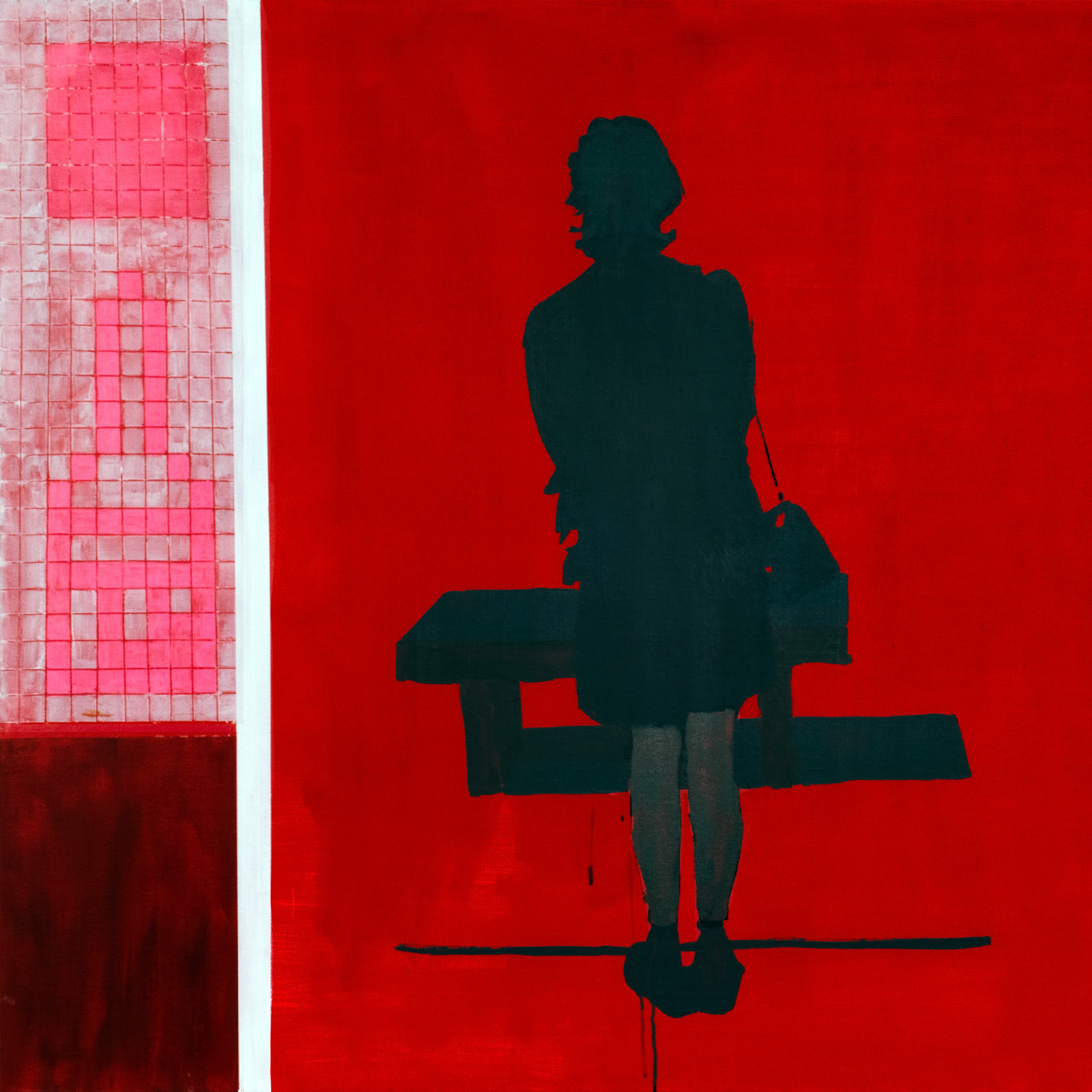 [R] / Acrylic on canvas / 4 feet x 4 feet / 2023